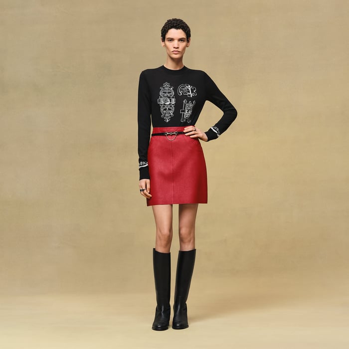 Noir "Ferronnerie" Long-sleeve Sweater