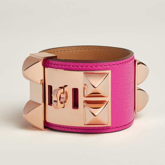 Rose Shocking Collier De Chien Bracelet