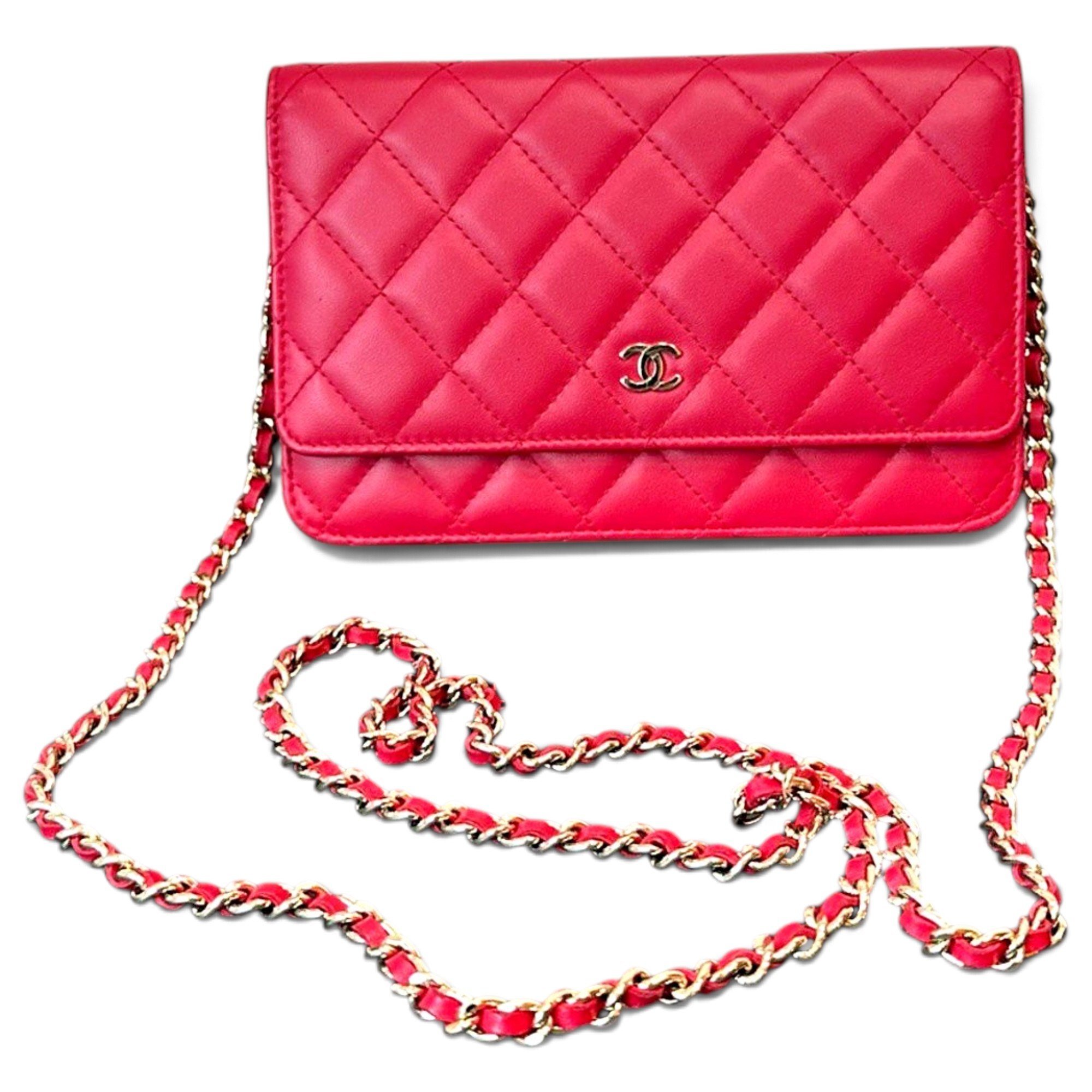 Wallet On Chain Timeless/Classique leather crossbody bag