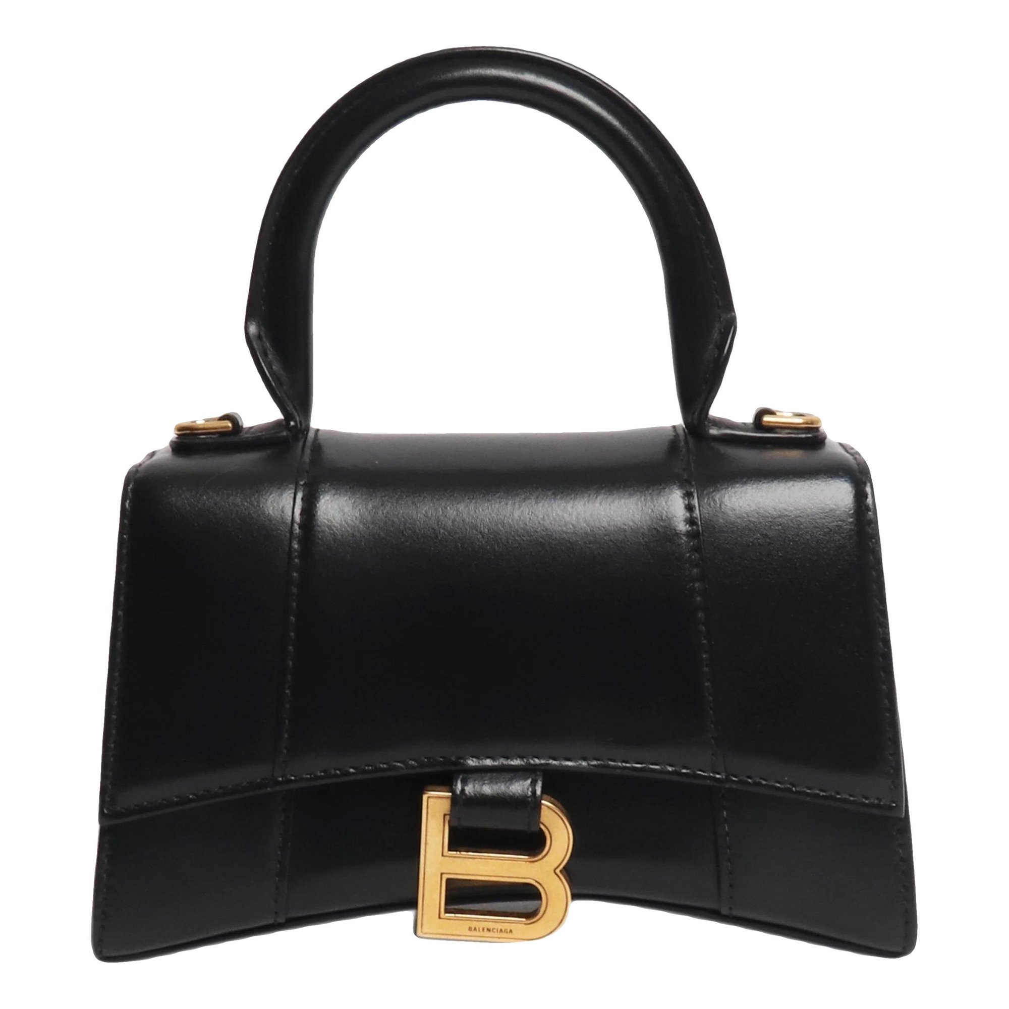 Hourglass leather bag