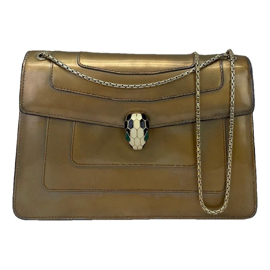 Serpenti leather handbag
