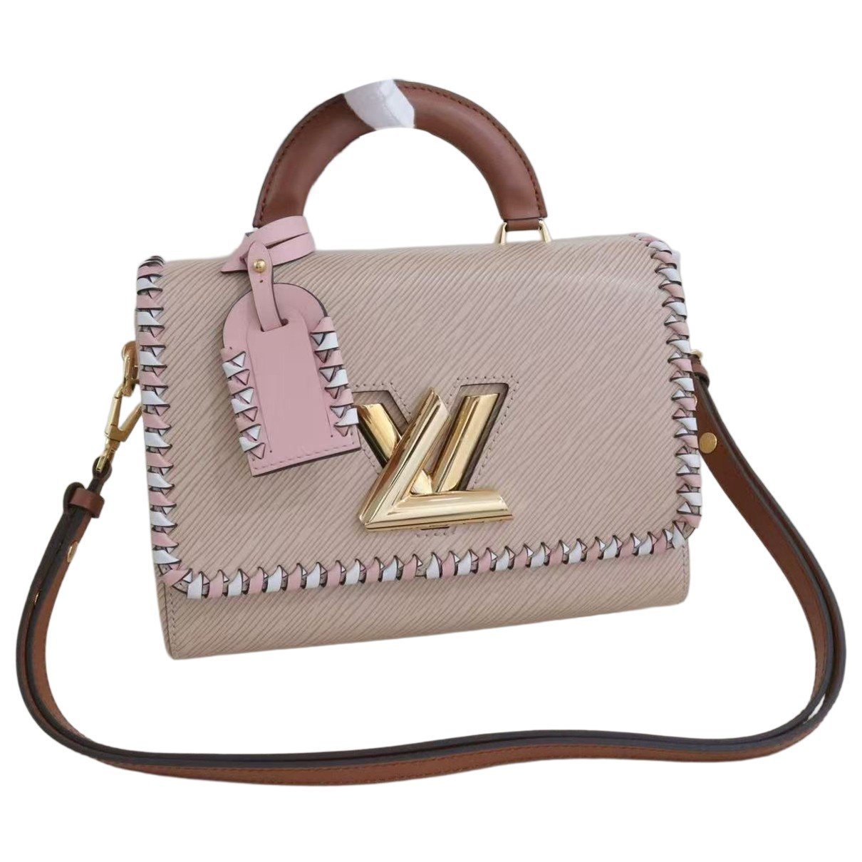 Twist One Handle leather handbag