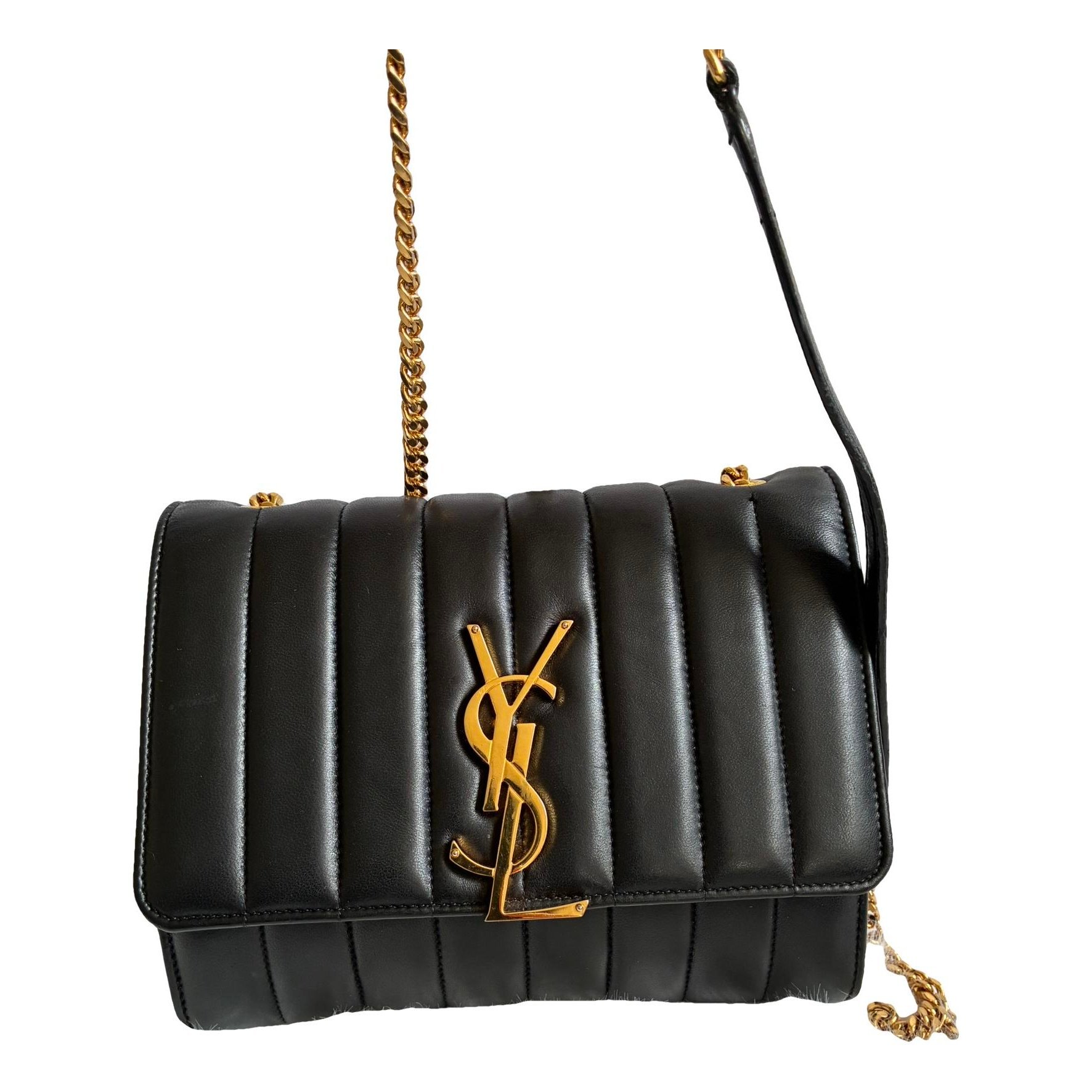 Leather clutch bag