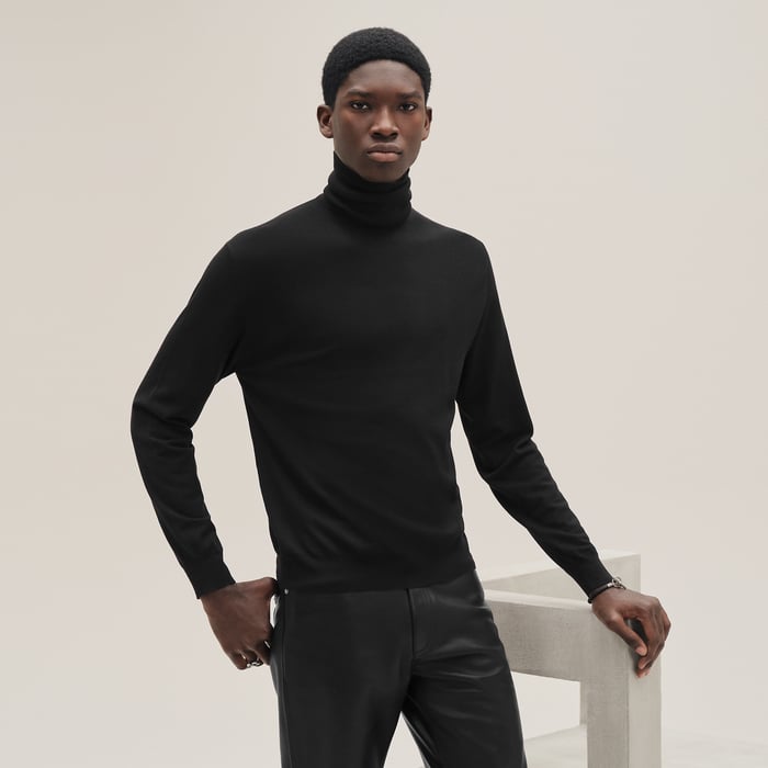 Noir "Detail H" Turtleneck Sweater
