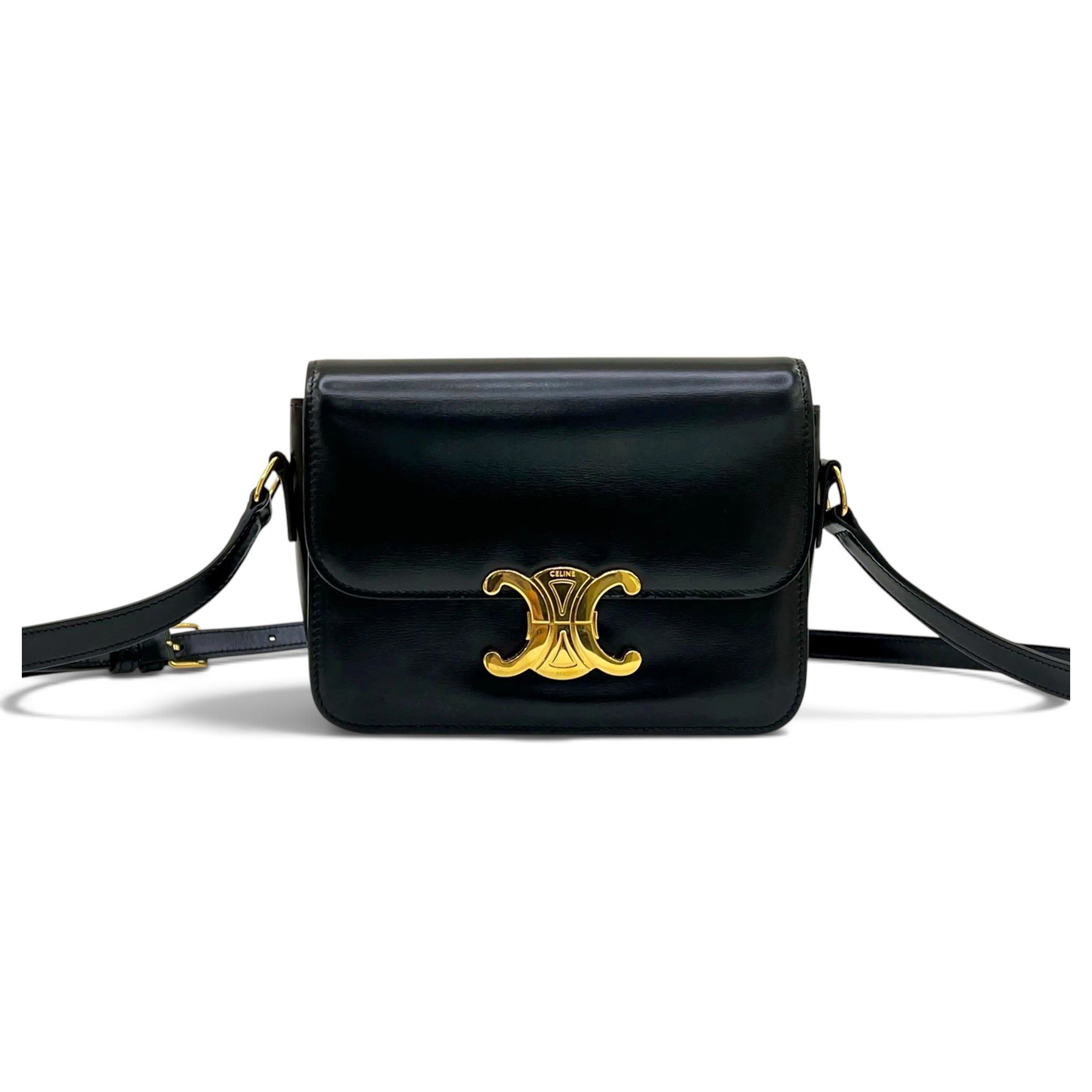 Triomphe leather handbag