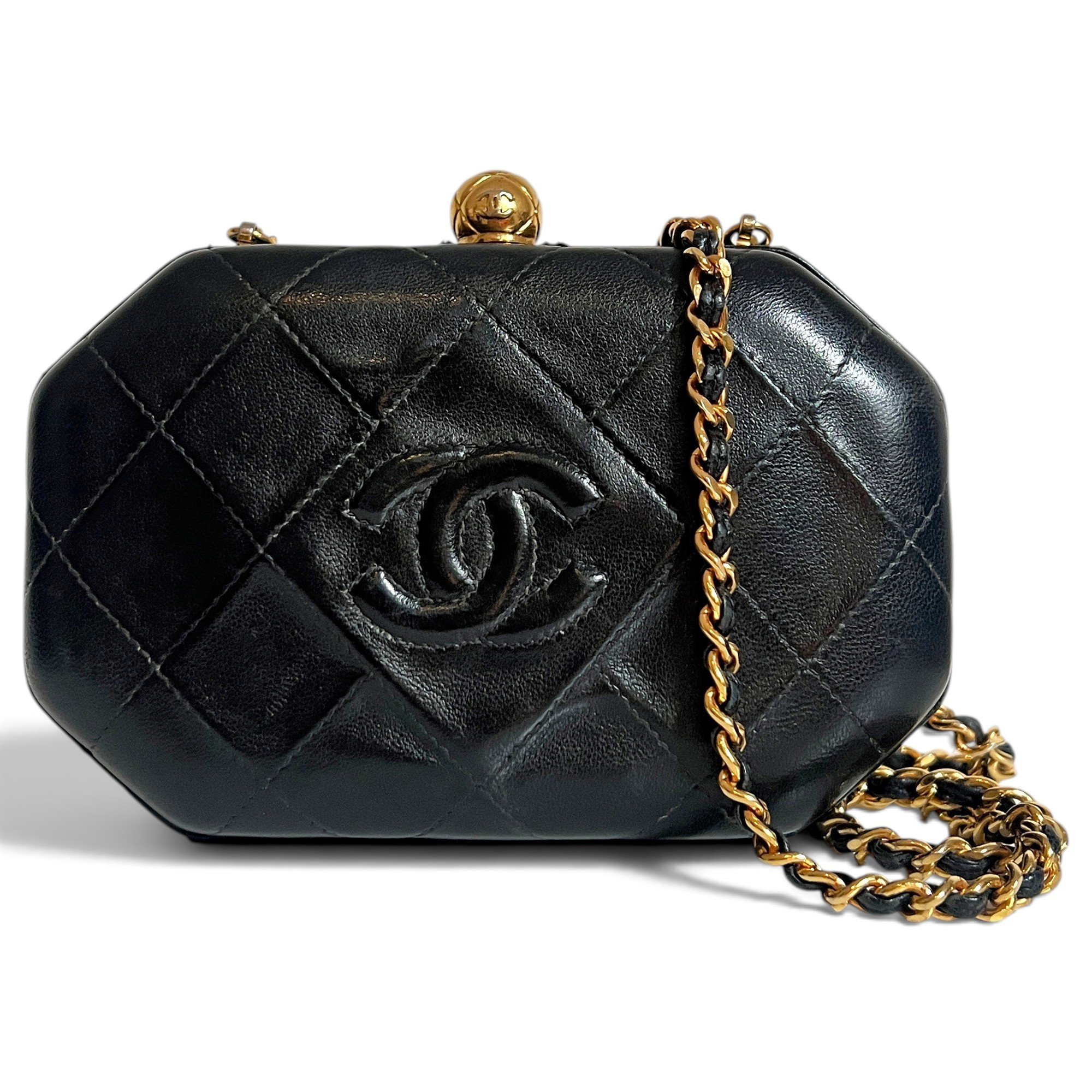 Leather clutch bag