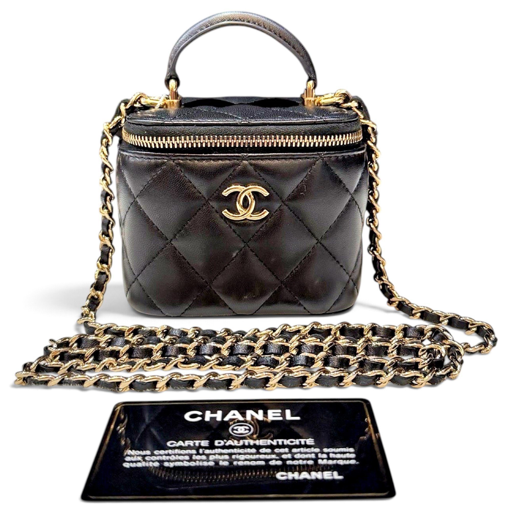 Vanity leather mini bag