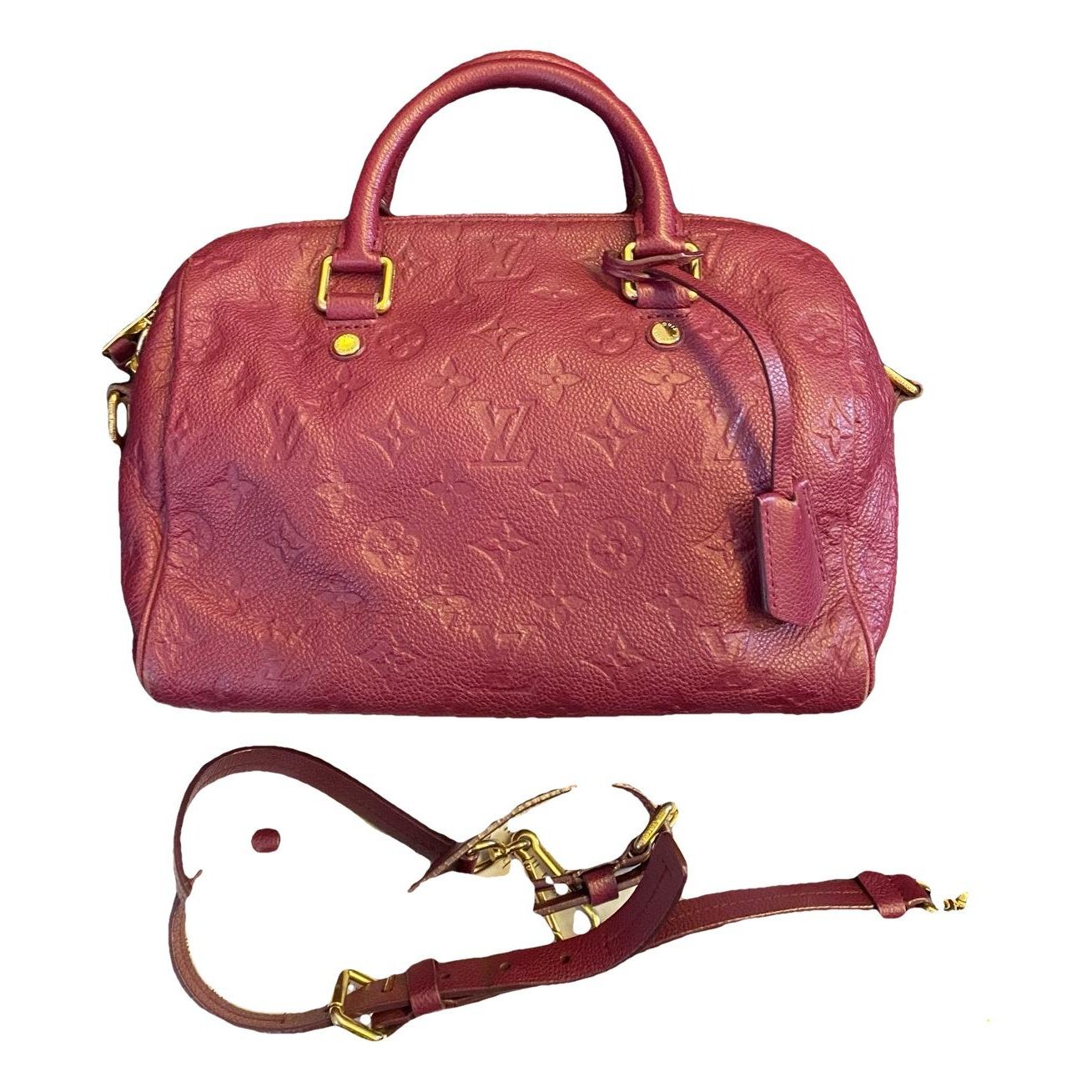 Speedy leather handbag