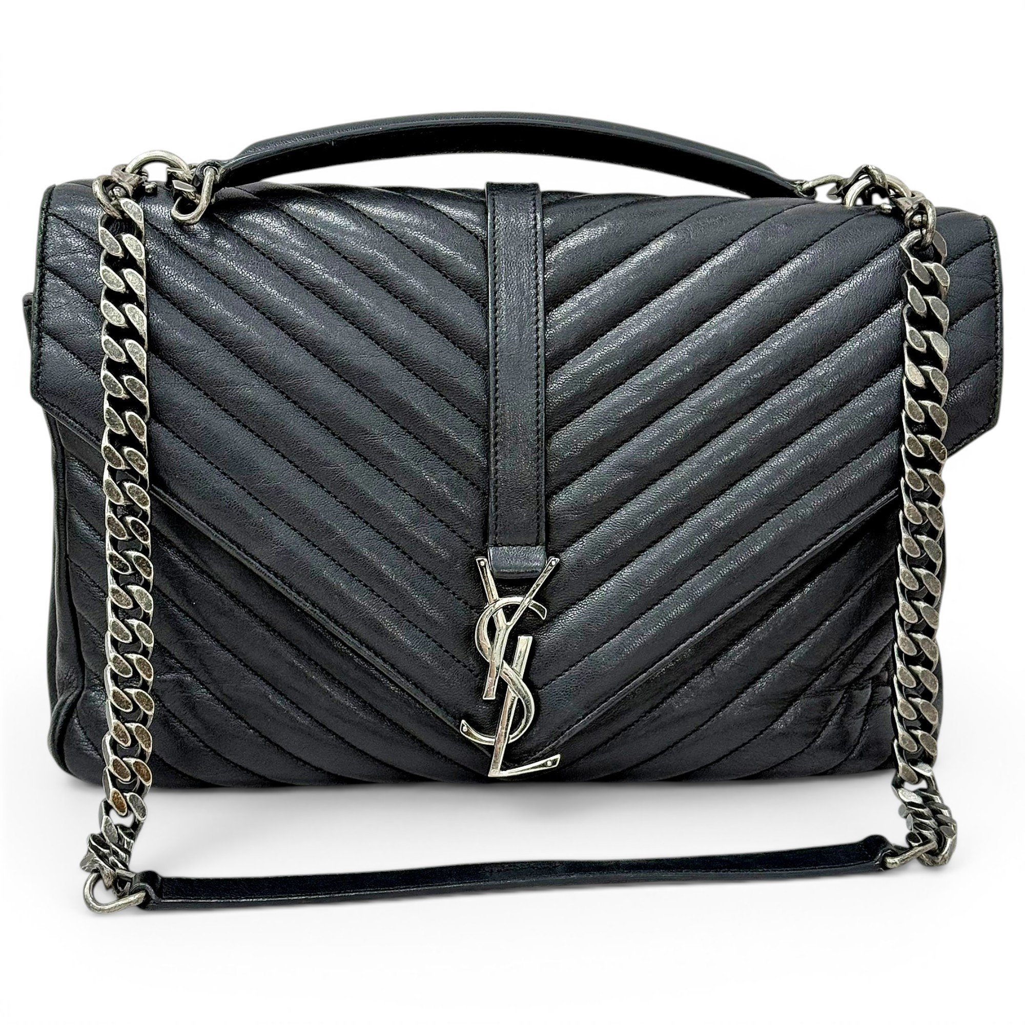 Collége monogramme leather handbag