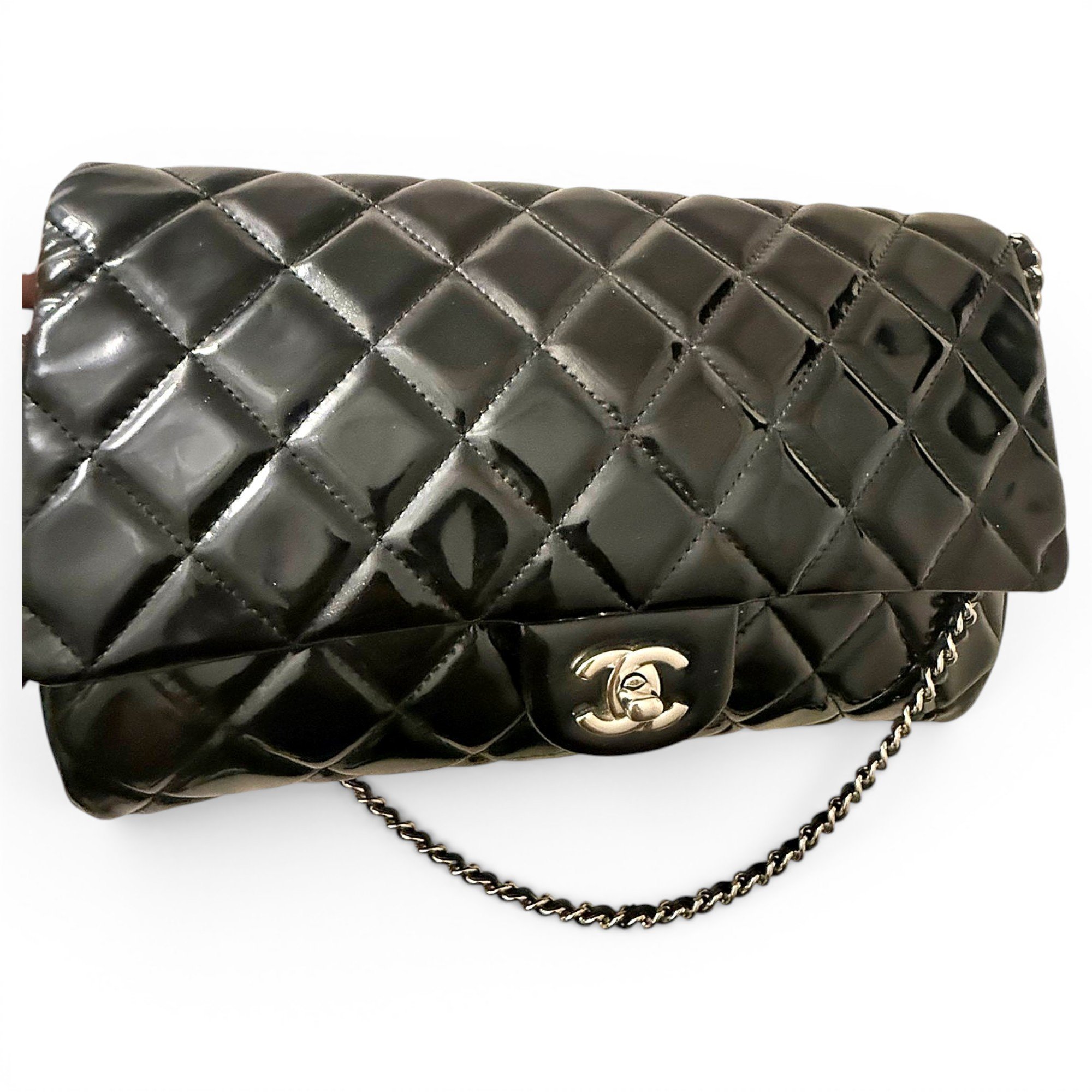 Chanel Timeless/Classique patent leather handbag