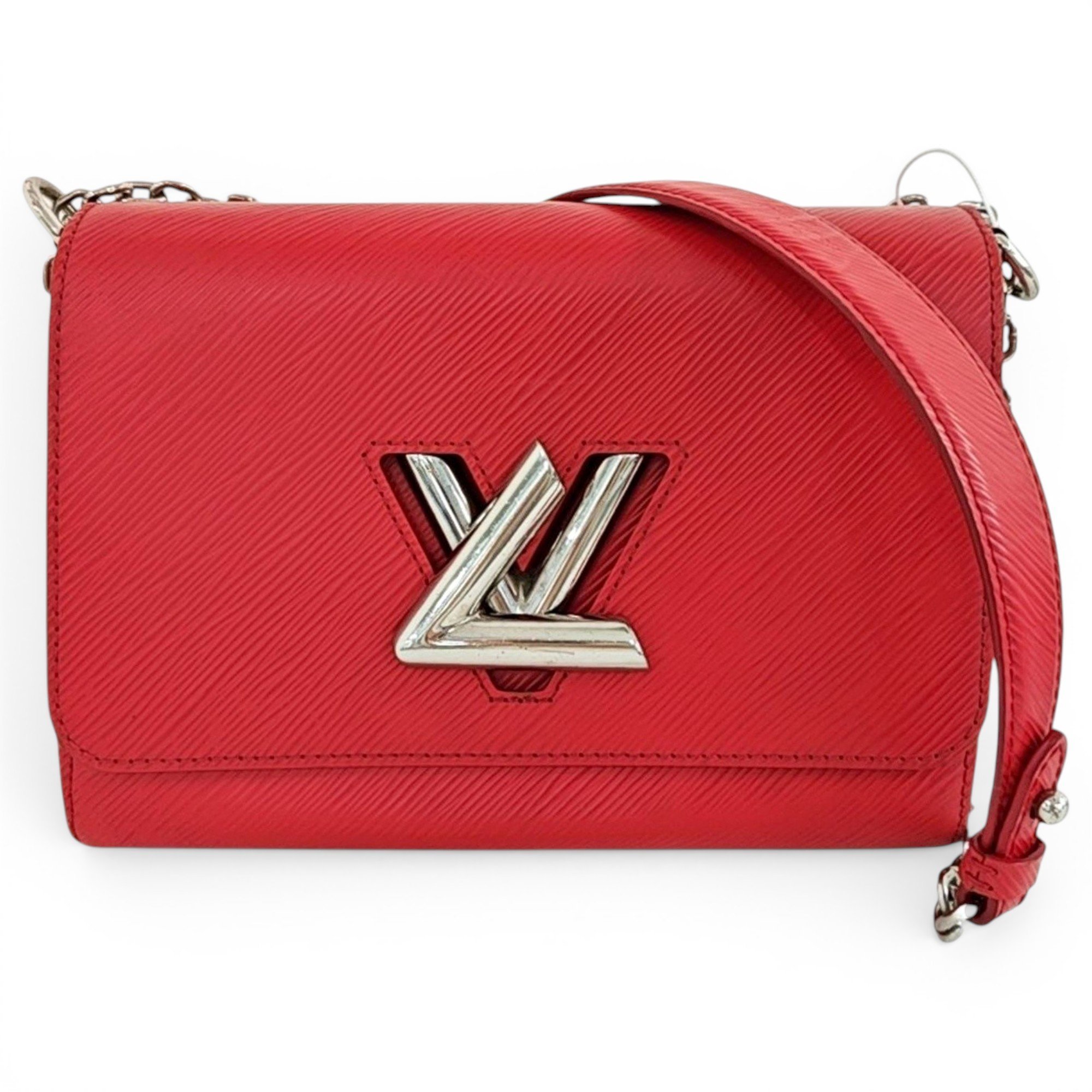 Twist leather handbag