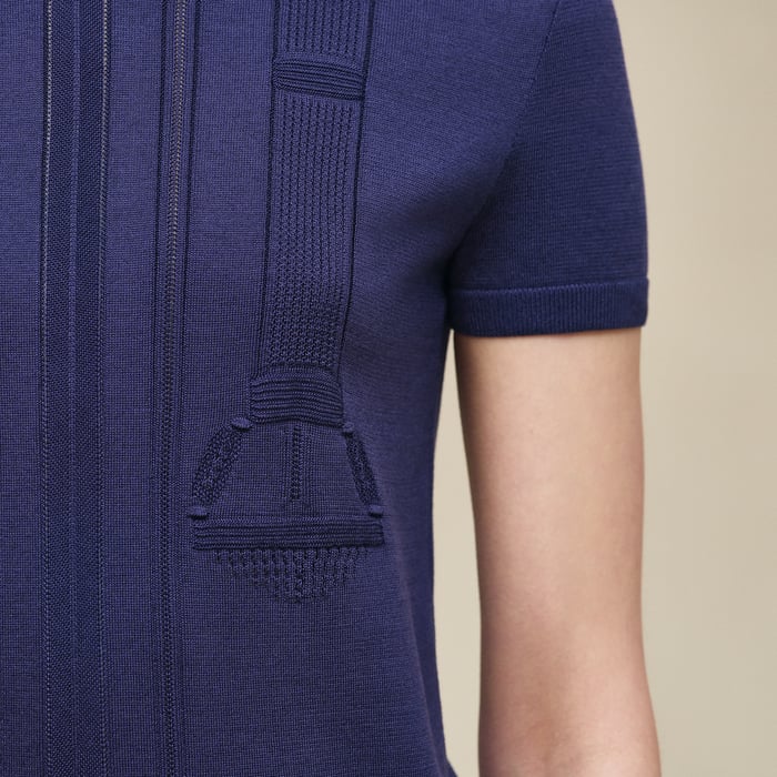 Bleu Abysse "Etriers Remix" Short-sleeve Sweater