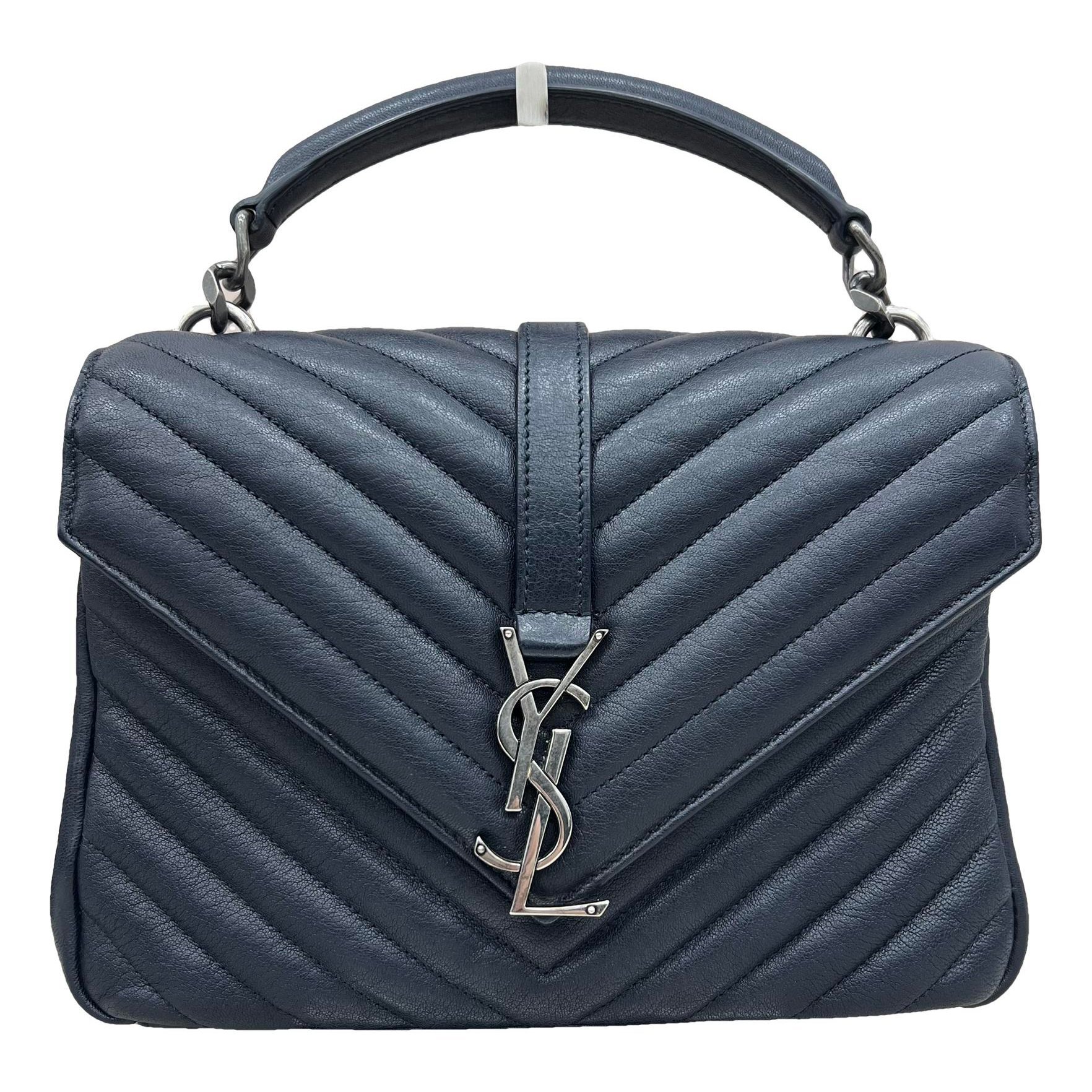 Collége monogramme leather handbag