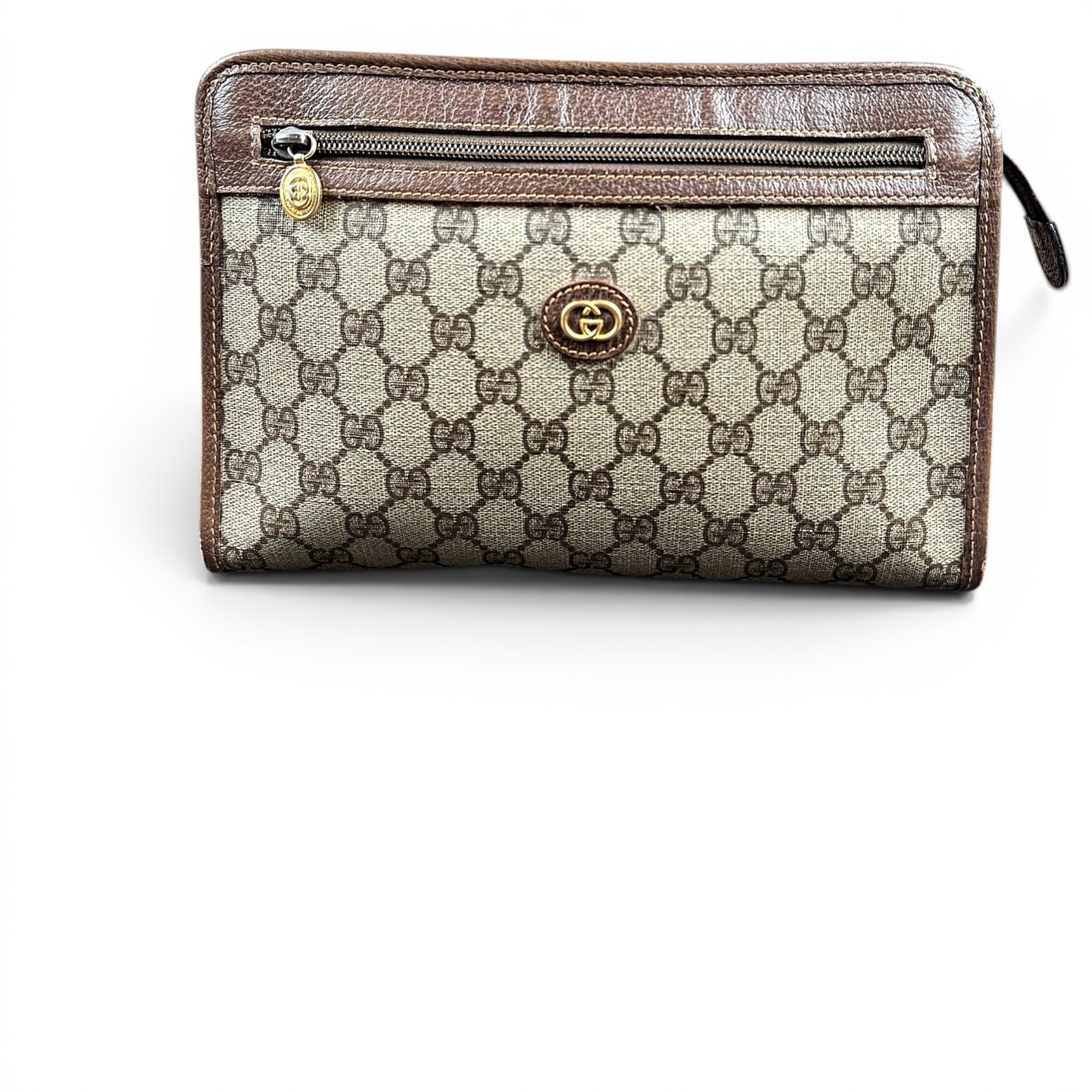 Ophidia leather clutch bag