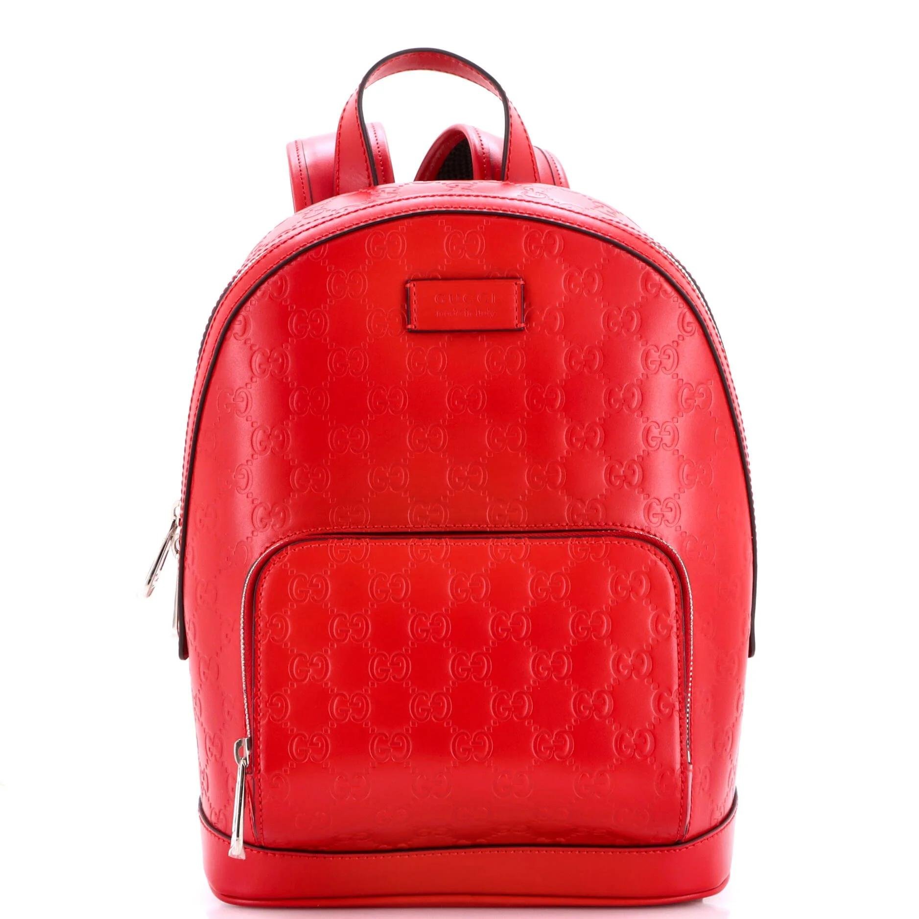 Leather backpack