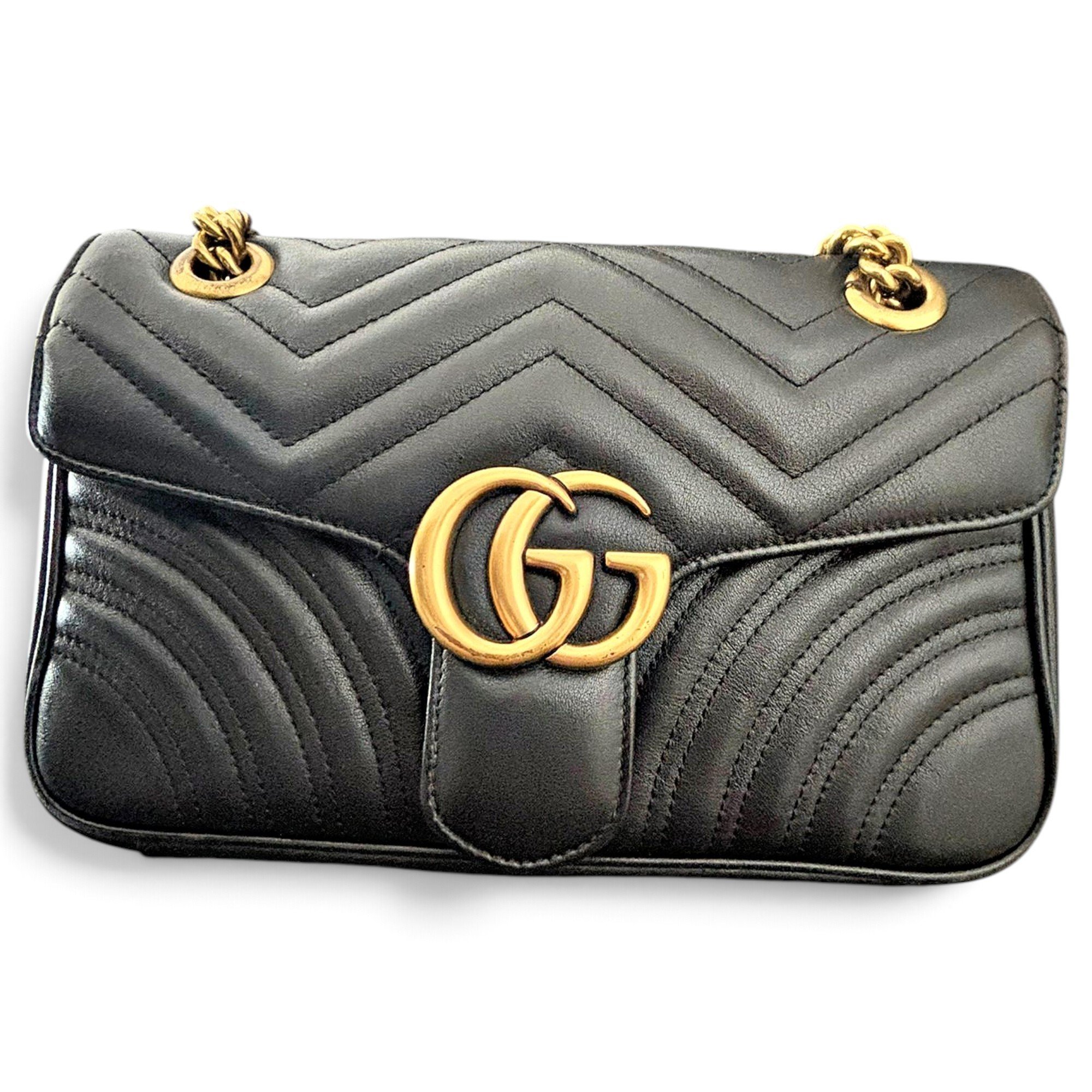 GG Marmont Flap leather crossbody bag