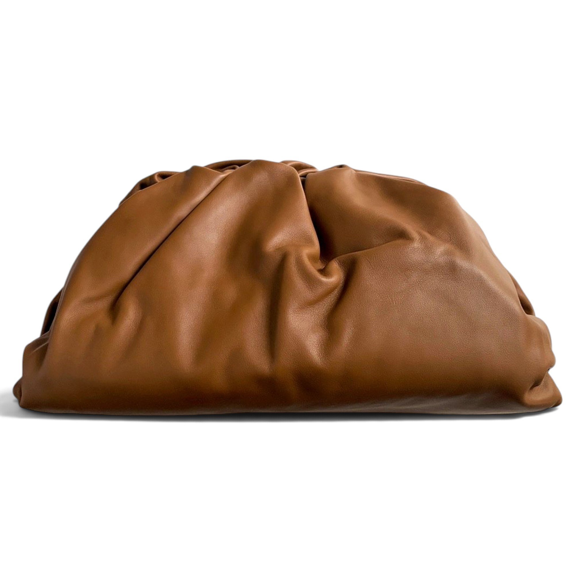Pouch leather clutch bag