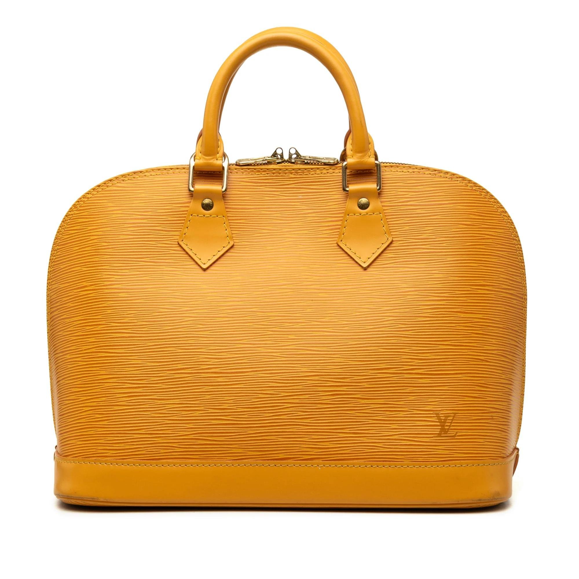 Louis Vuitton Alma leather handbag