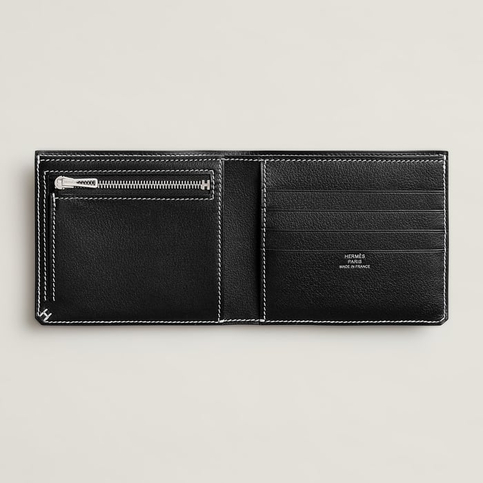 Noir H Sellier Compact Wallet