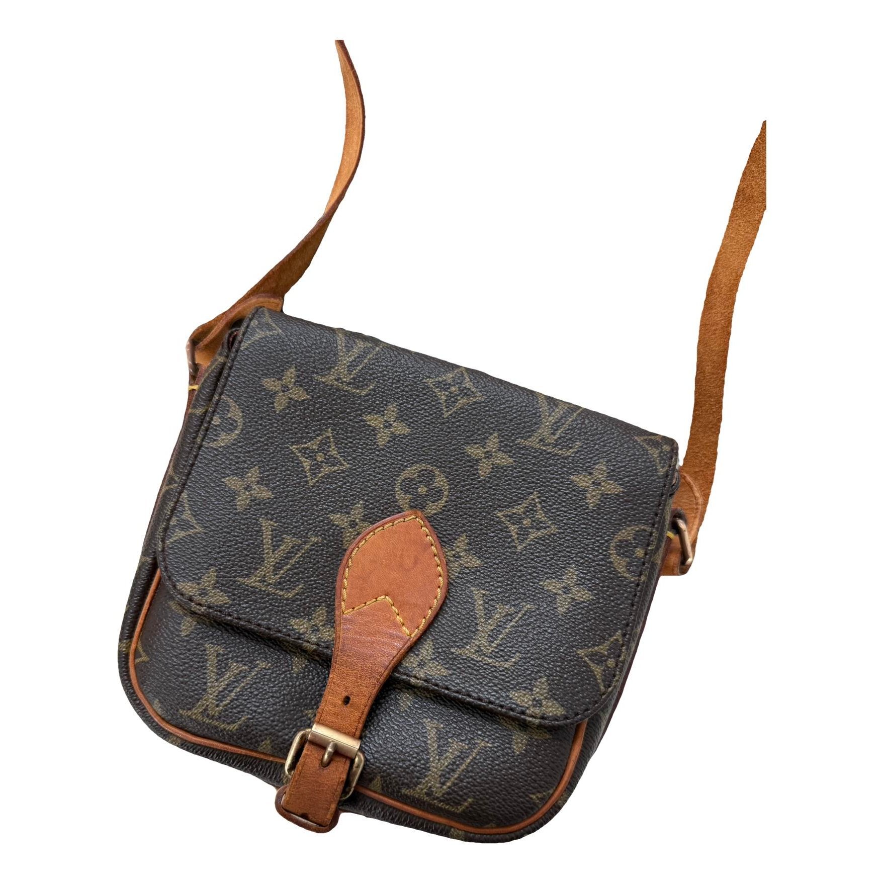 Cartouchière leather crossbody bag