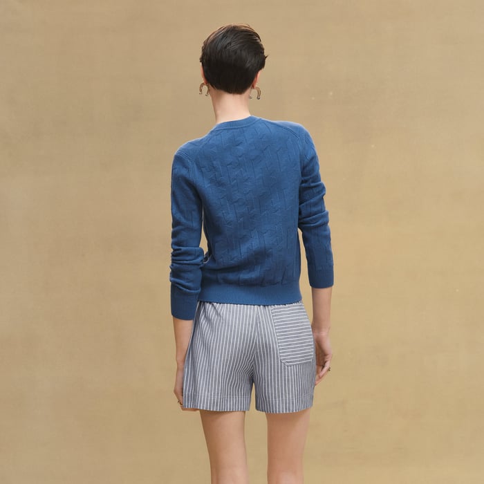Bleu Payne "H" Long-sleeve Sweater