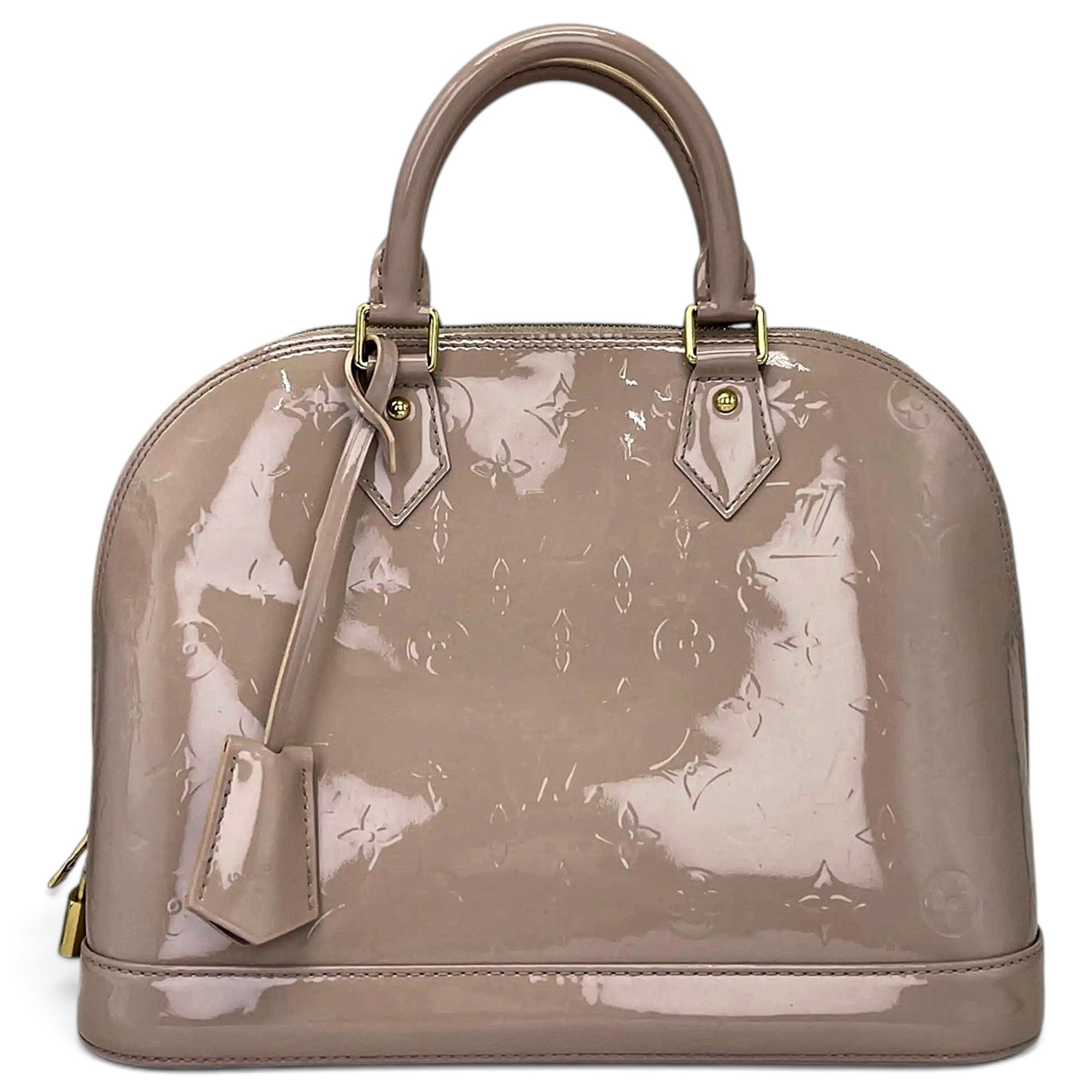 Louis Vuitton Alma patent leather handbag
