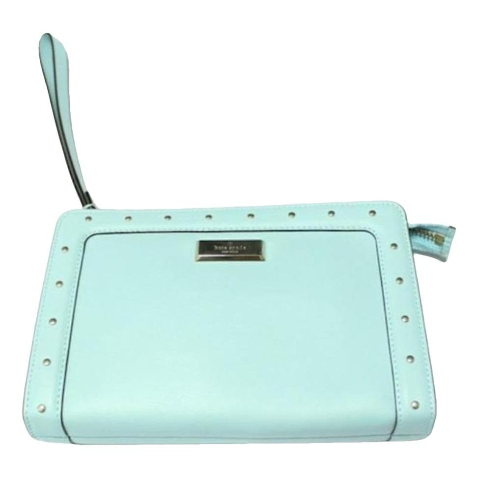 Leather clutch bag