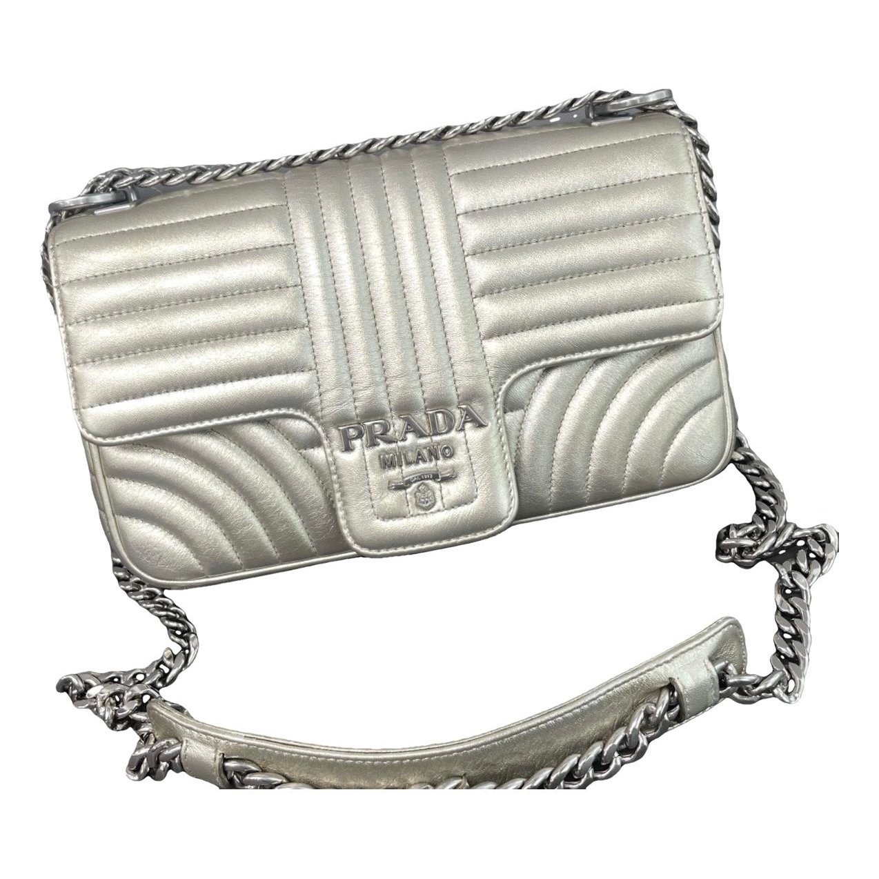 Diagramme leather handbag