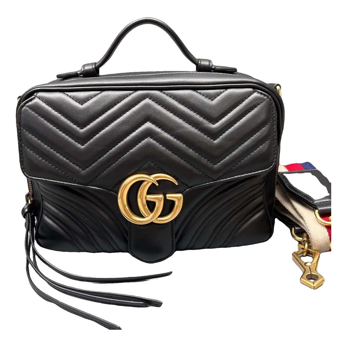 GG Marmont Flap leather crossbody bag