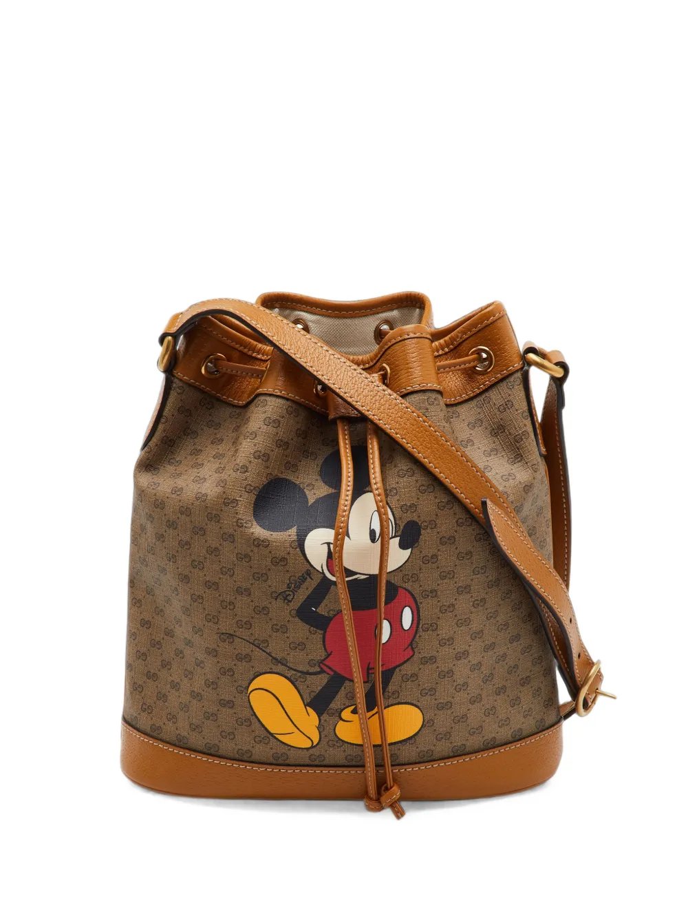 Disney Mickey Mouse print Micro GG bucket bag