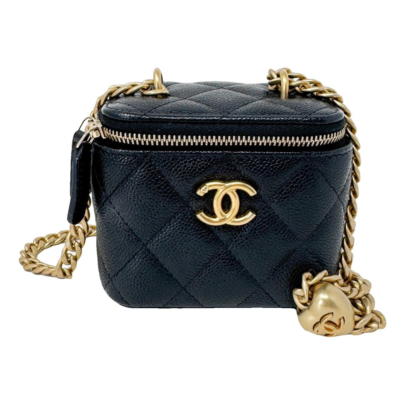 Trendy CC Vanity leather crossbody bag