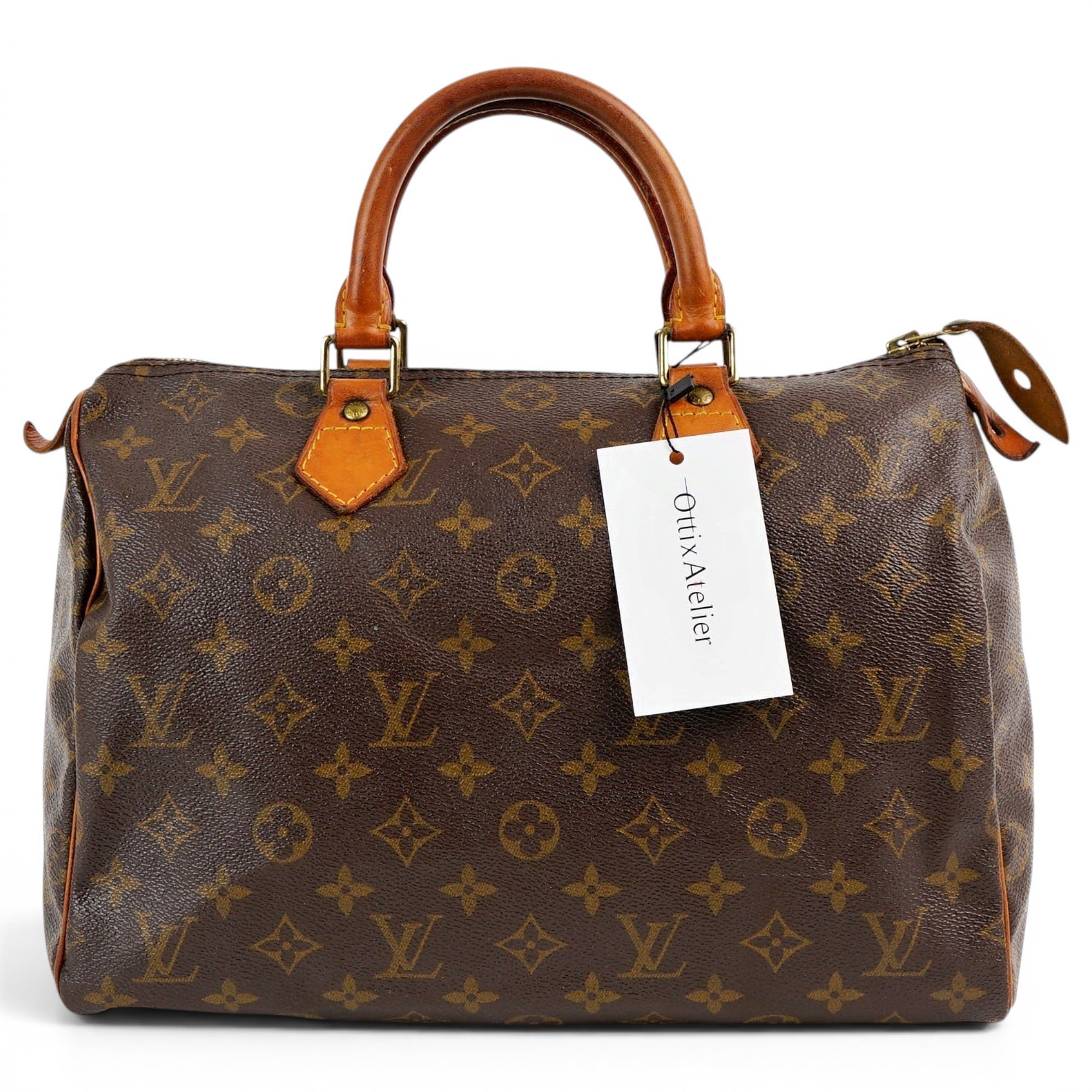Speedy leather handbag