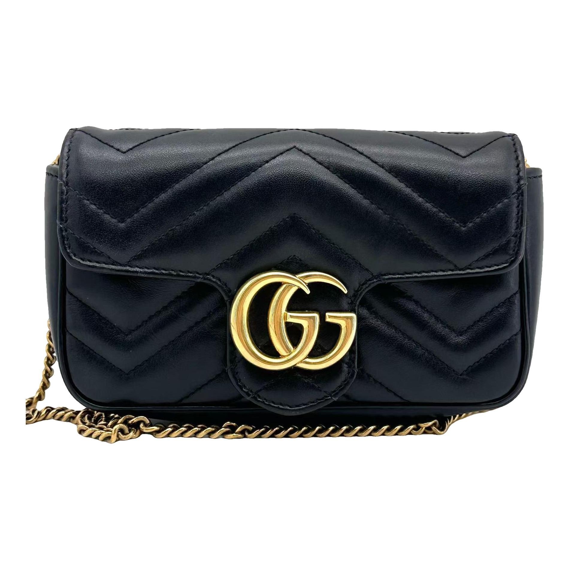 GG Marmont Flap leather crossbody bag
