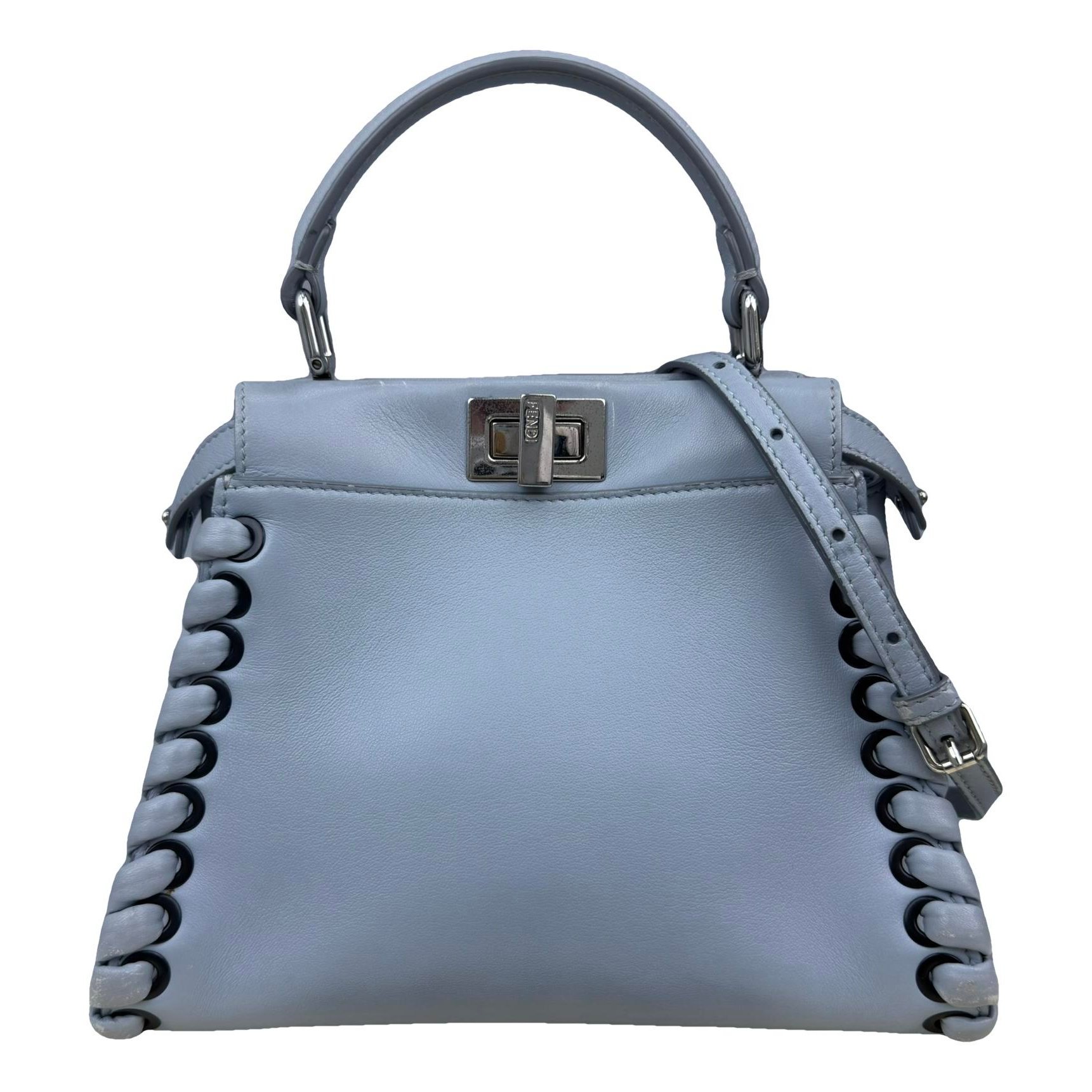 Peekaboo leather handbag