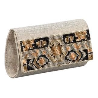 Judith Leiber Linen clutch bag