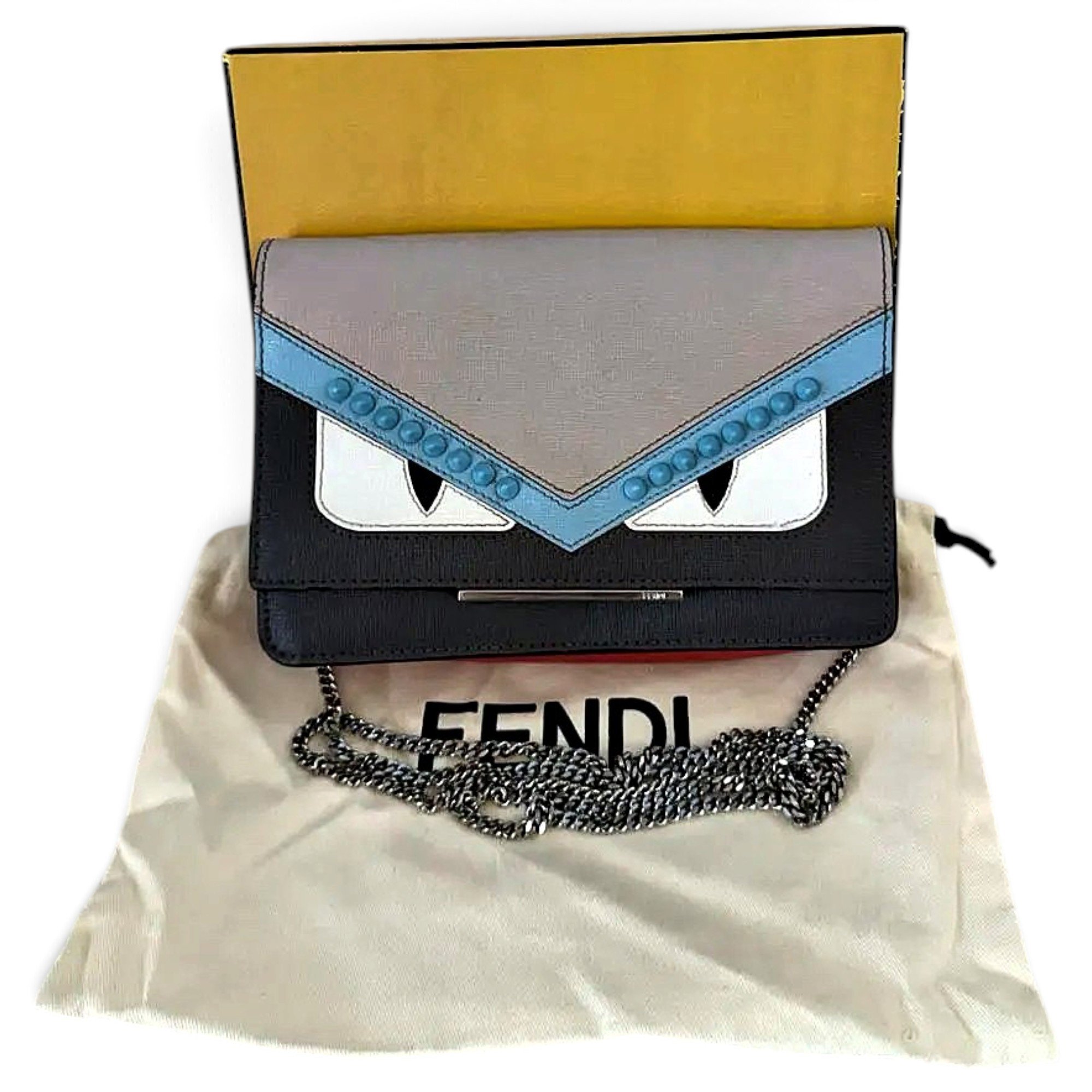 Wallet On Chain leather crossbody bag