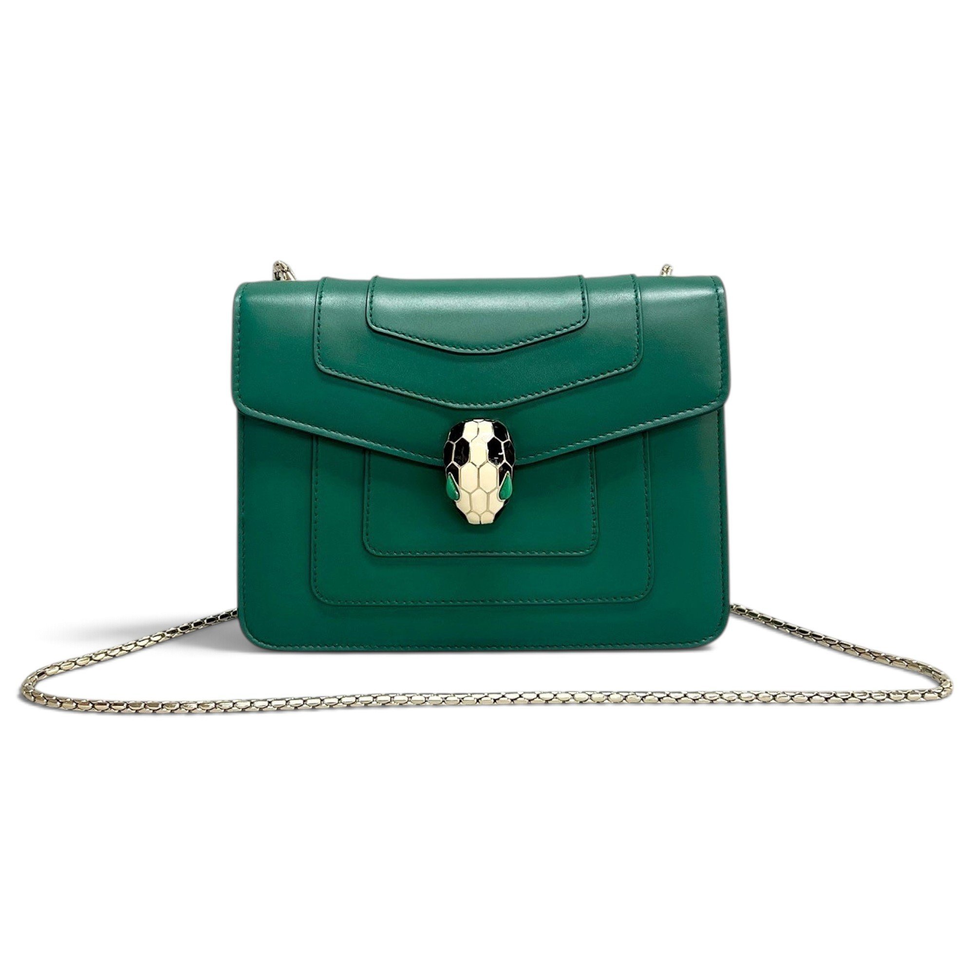 Bvlgari Serpenti leather handbag