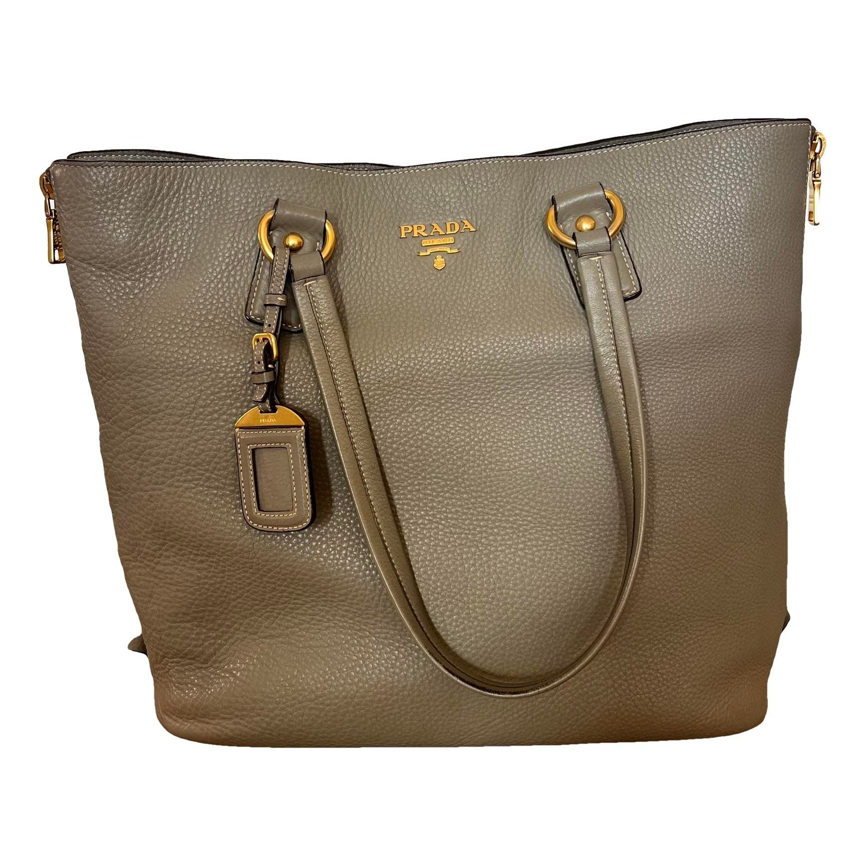 Leather tote