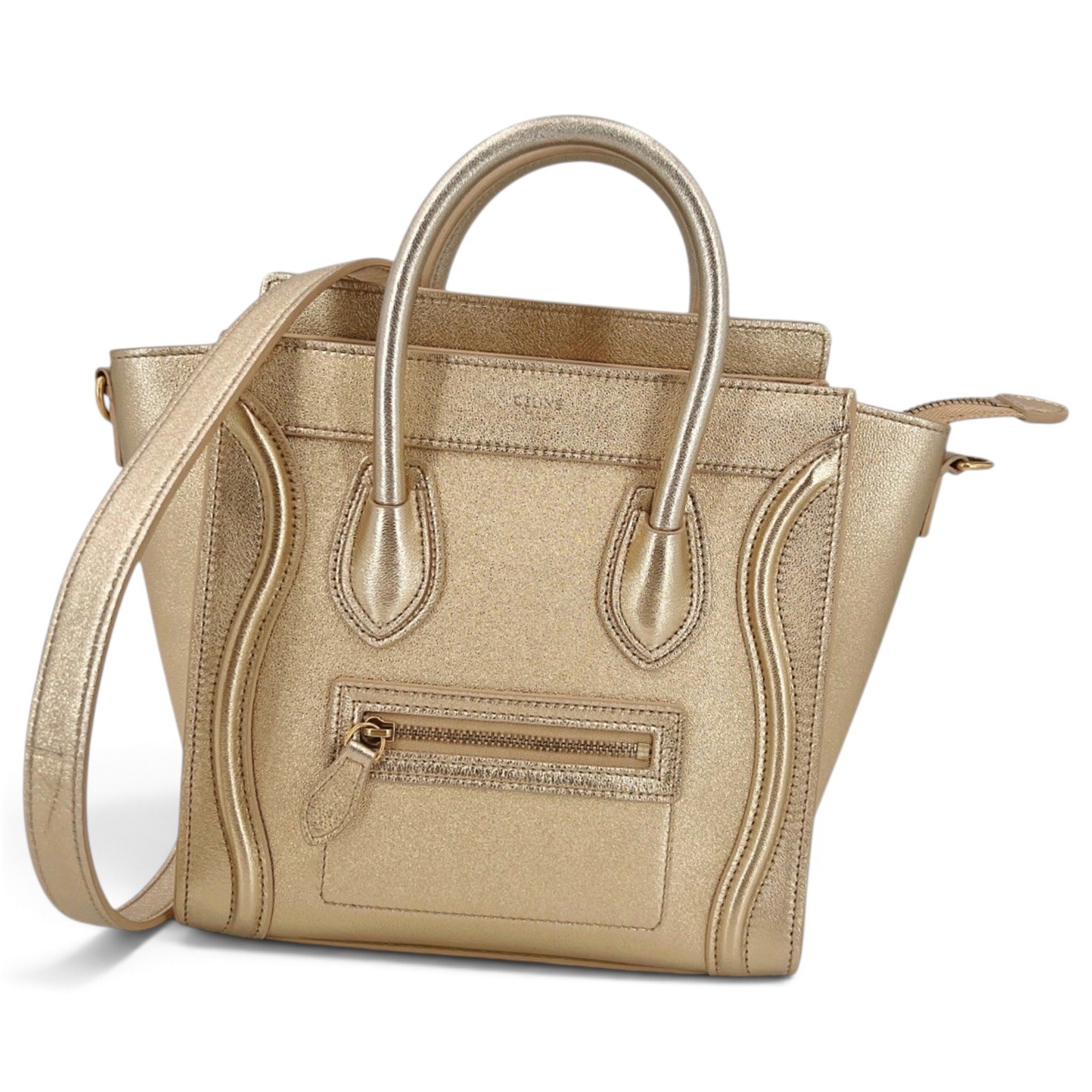 Nano Luggage leather handbag