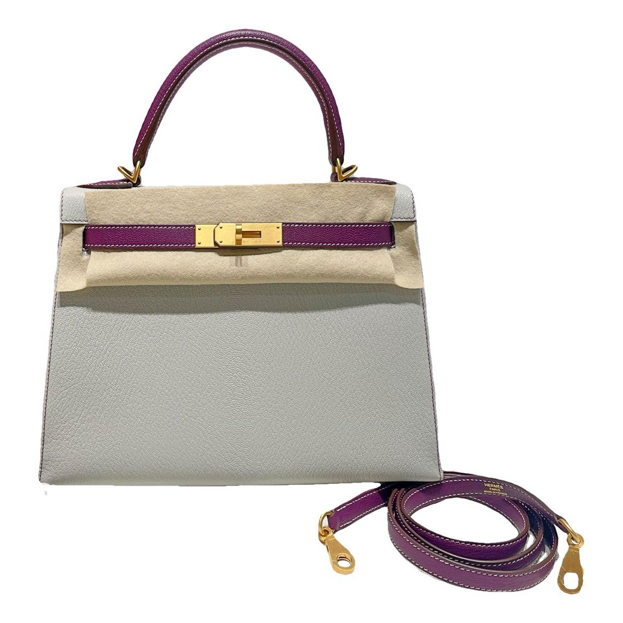Kelly 28 leather handbag