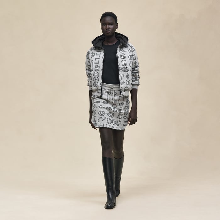 Gris Byzantin "Cahier Du Colporteur" Reversible Jacket