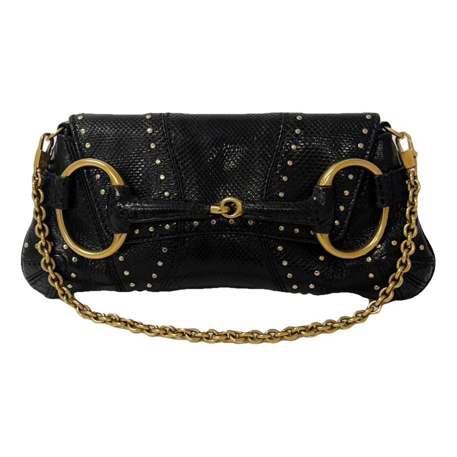 Horsebit Chain leather handbag