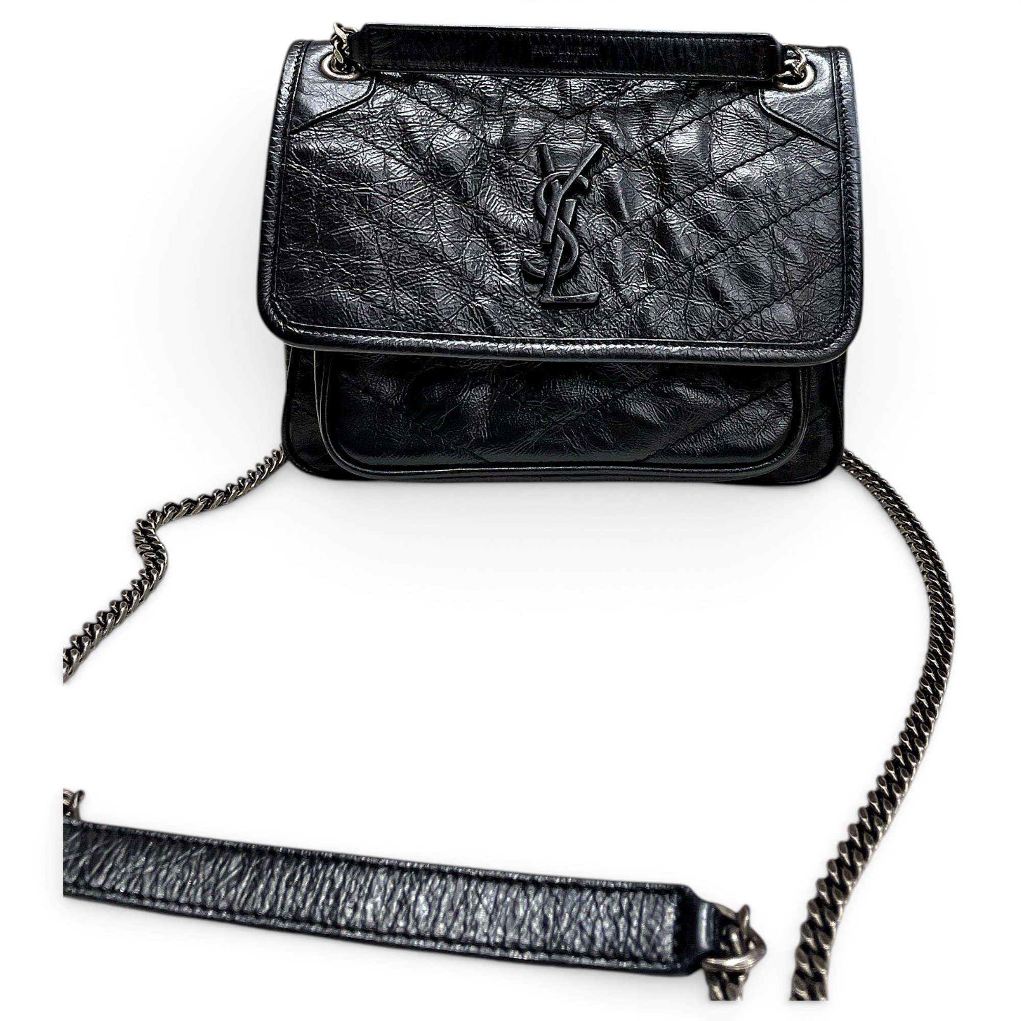 Niki leather crossbody bag