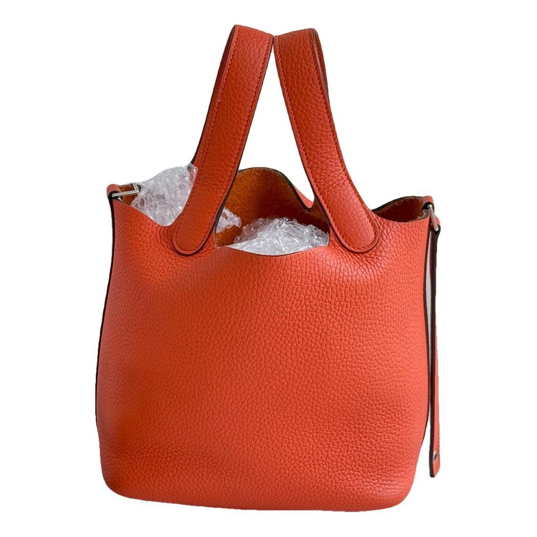 Picotin leather handbag