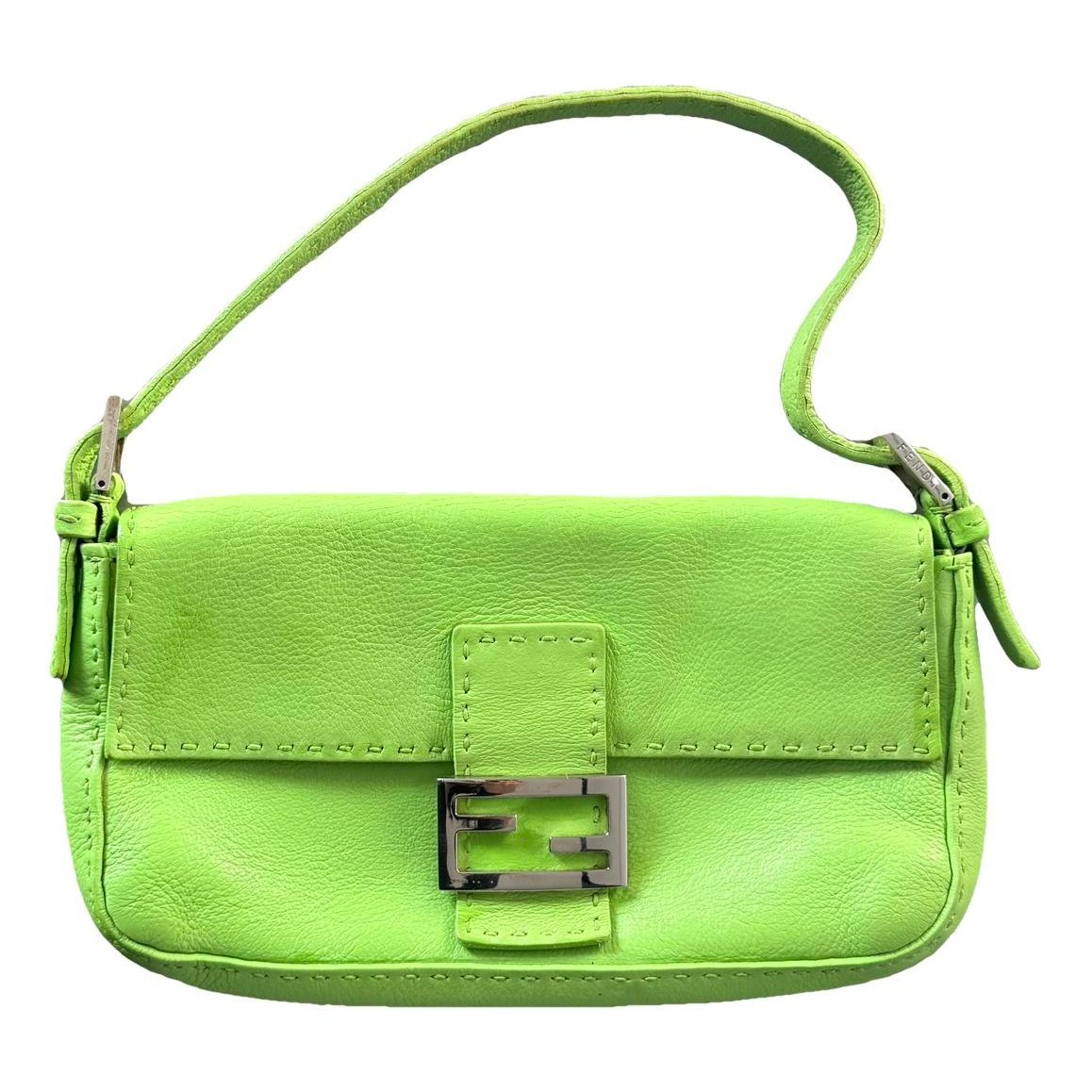 Baguette leather handbag