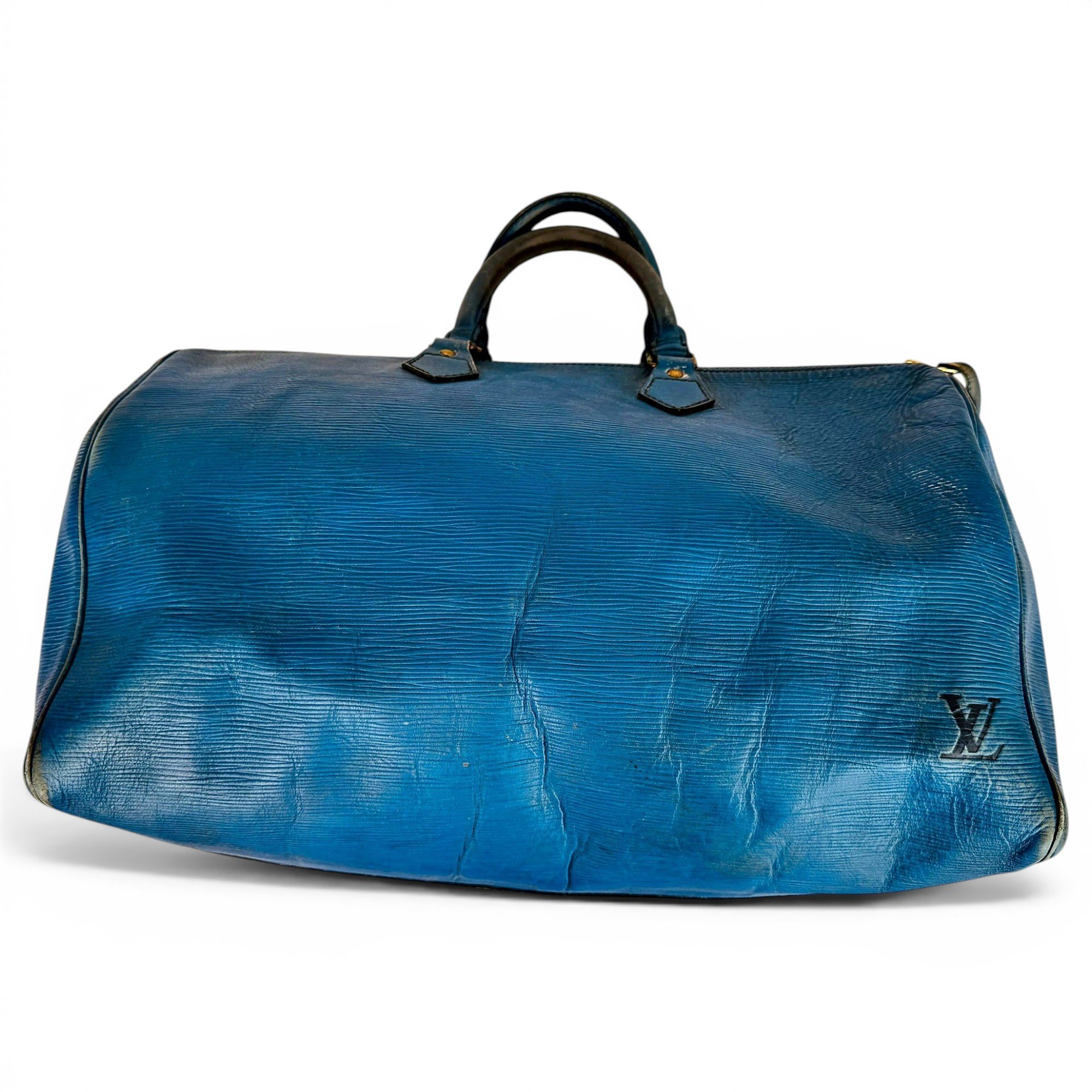 Keepall leather travel bag