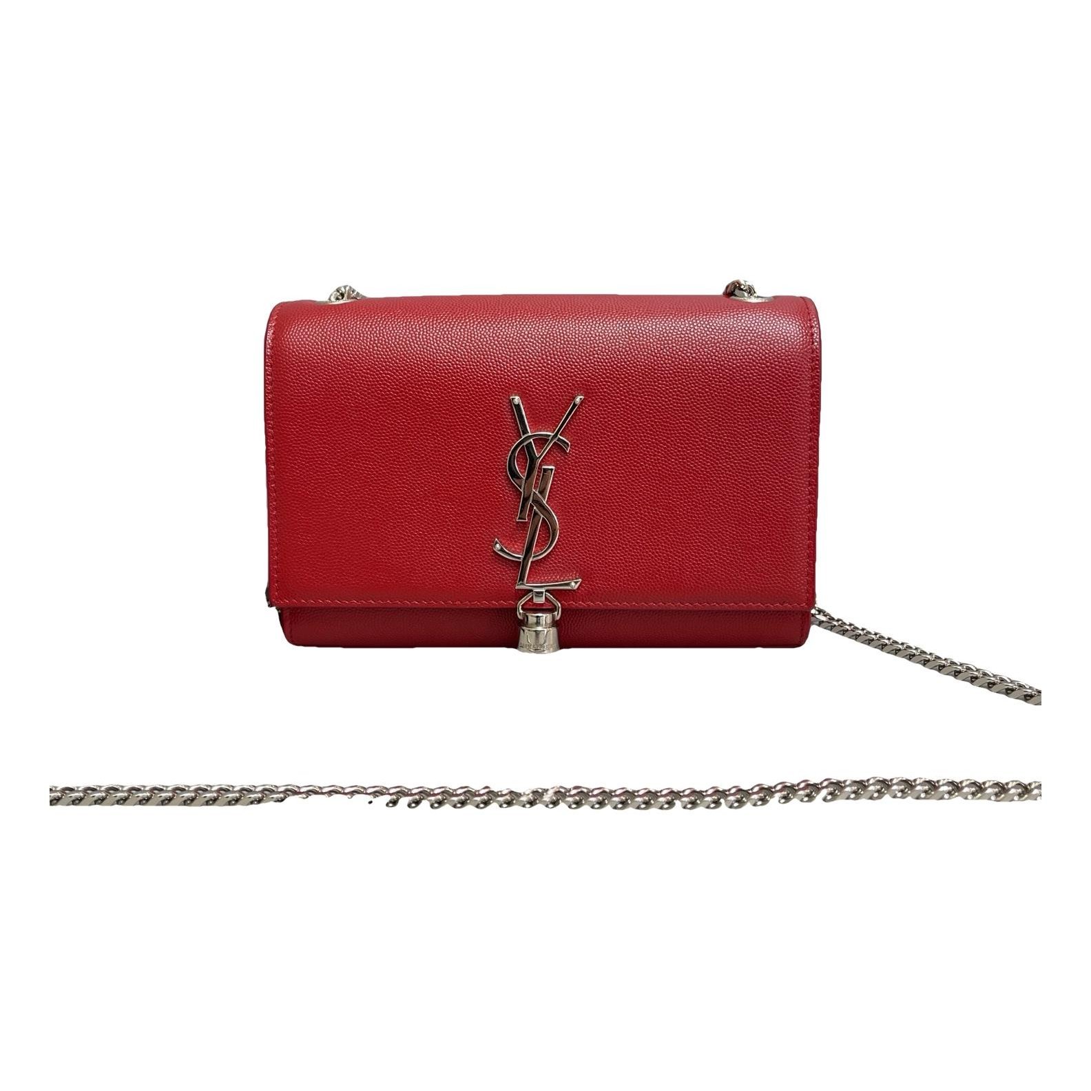 Pompom Kate leather handbag