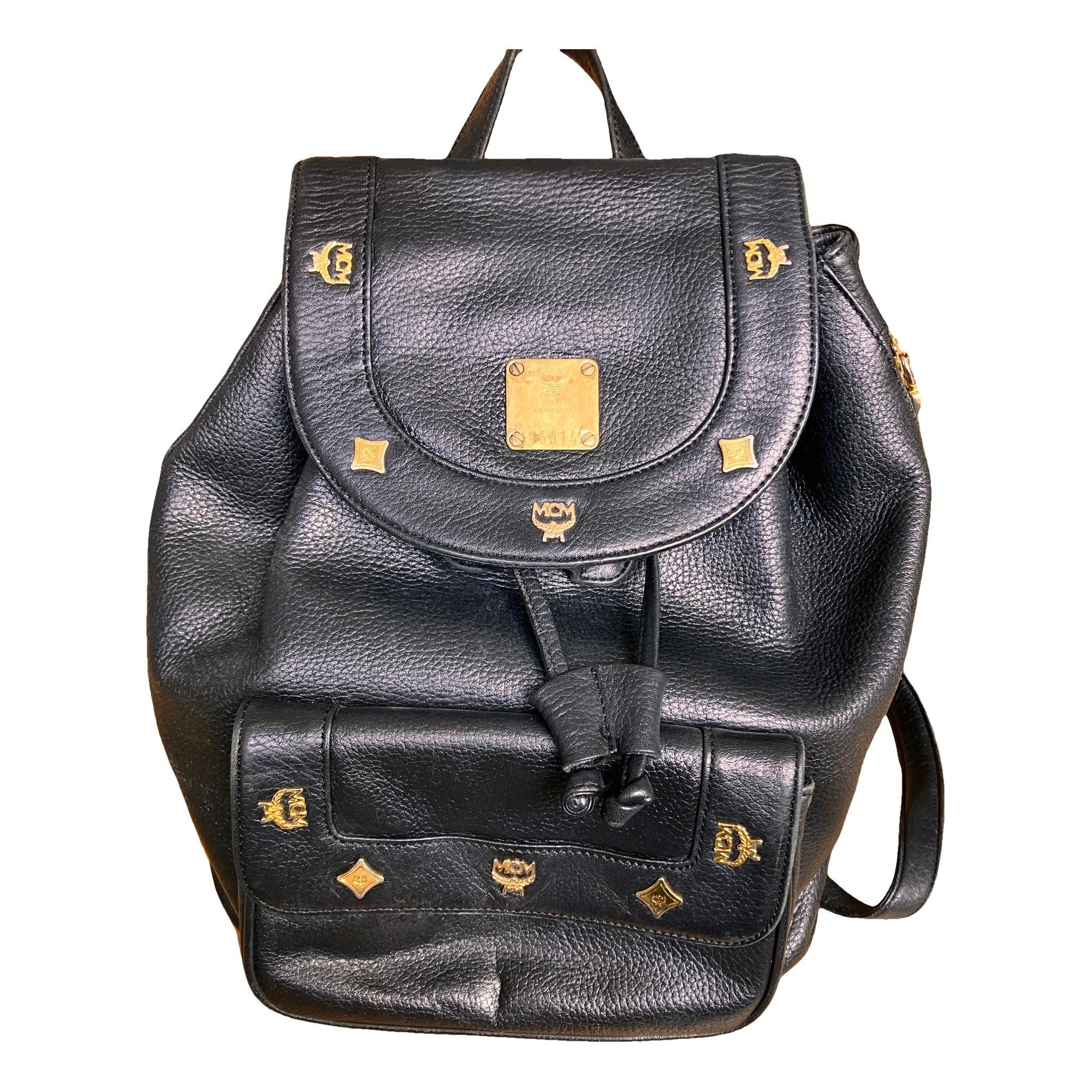 Leather backpack