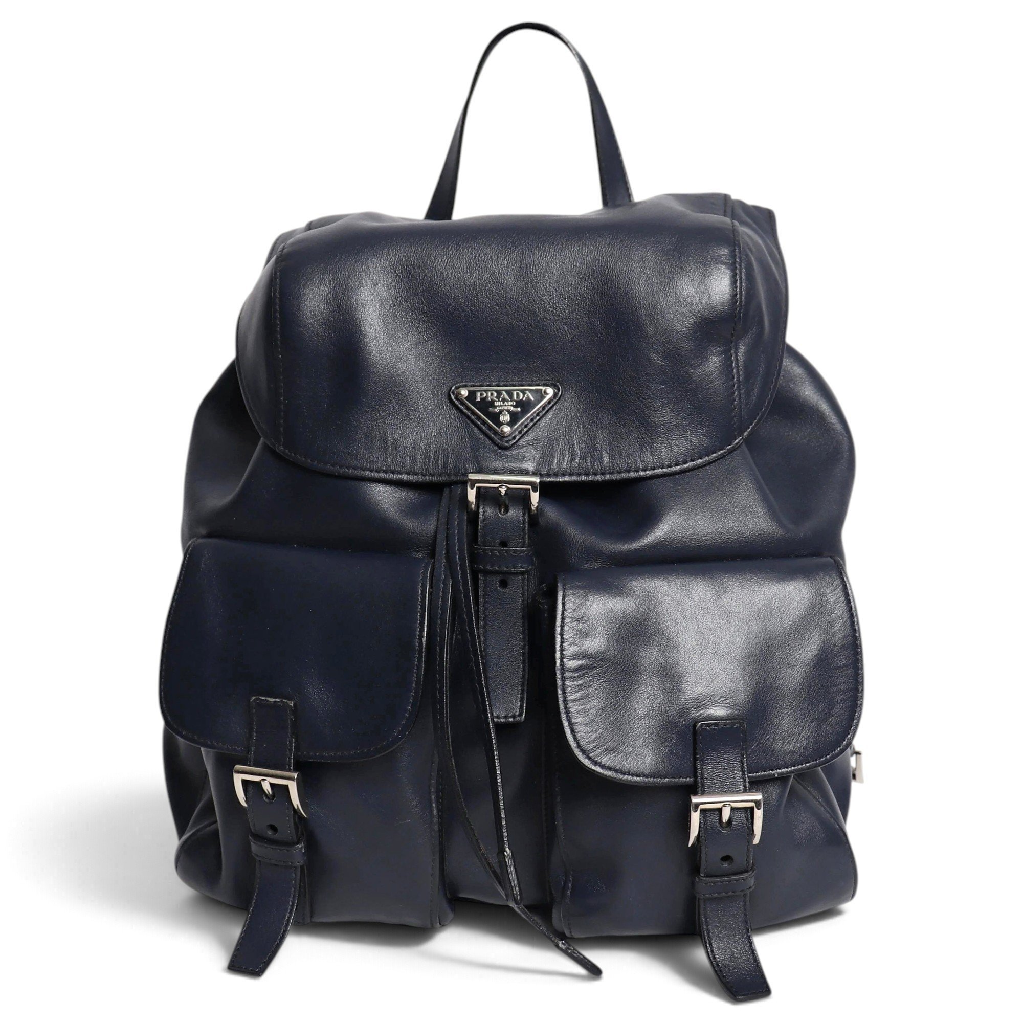 Leather backpack