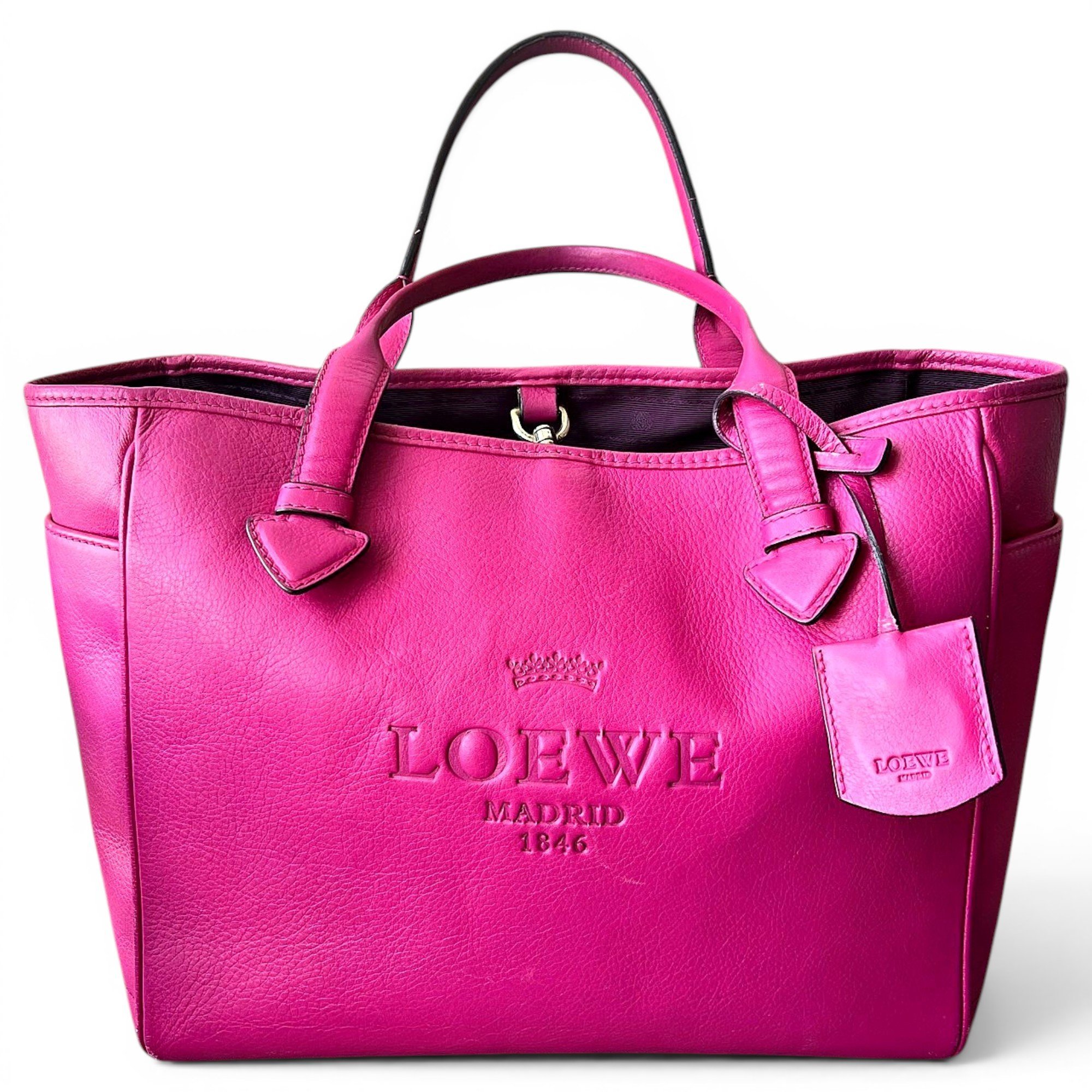 Leather tote